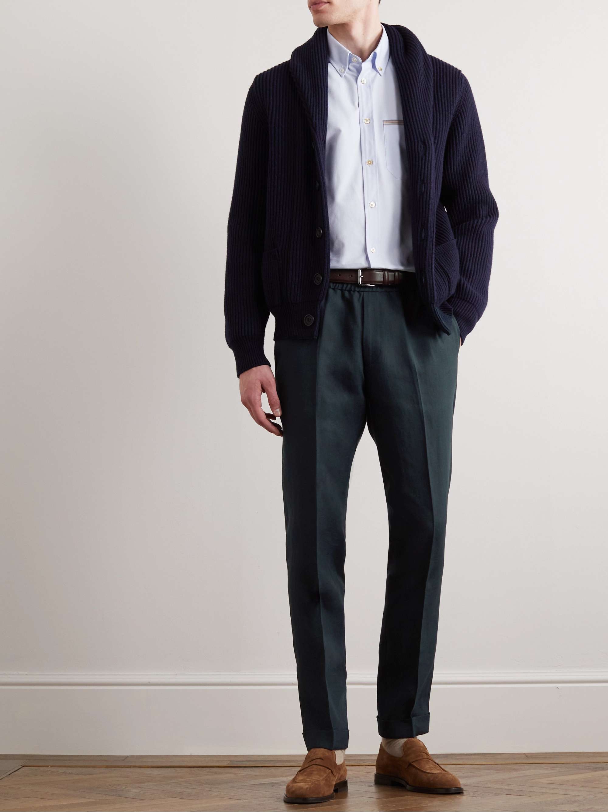 PAUL SMITH Slim-Fit Pleated Linen Trousers for Men | MR PORTER
