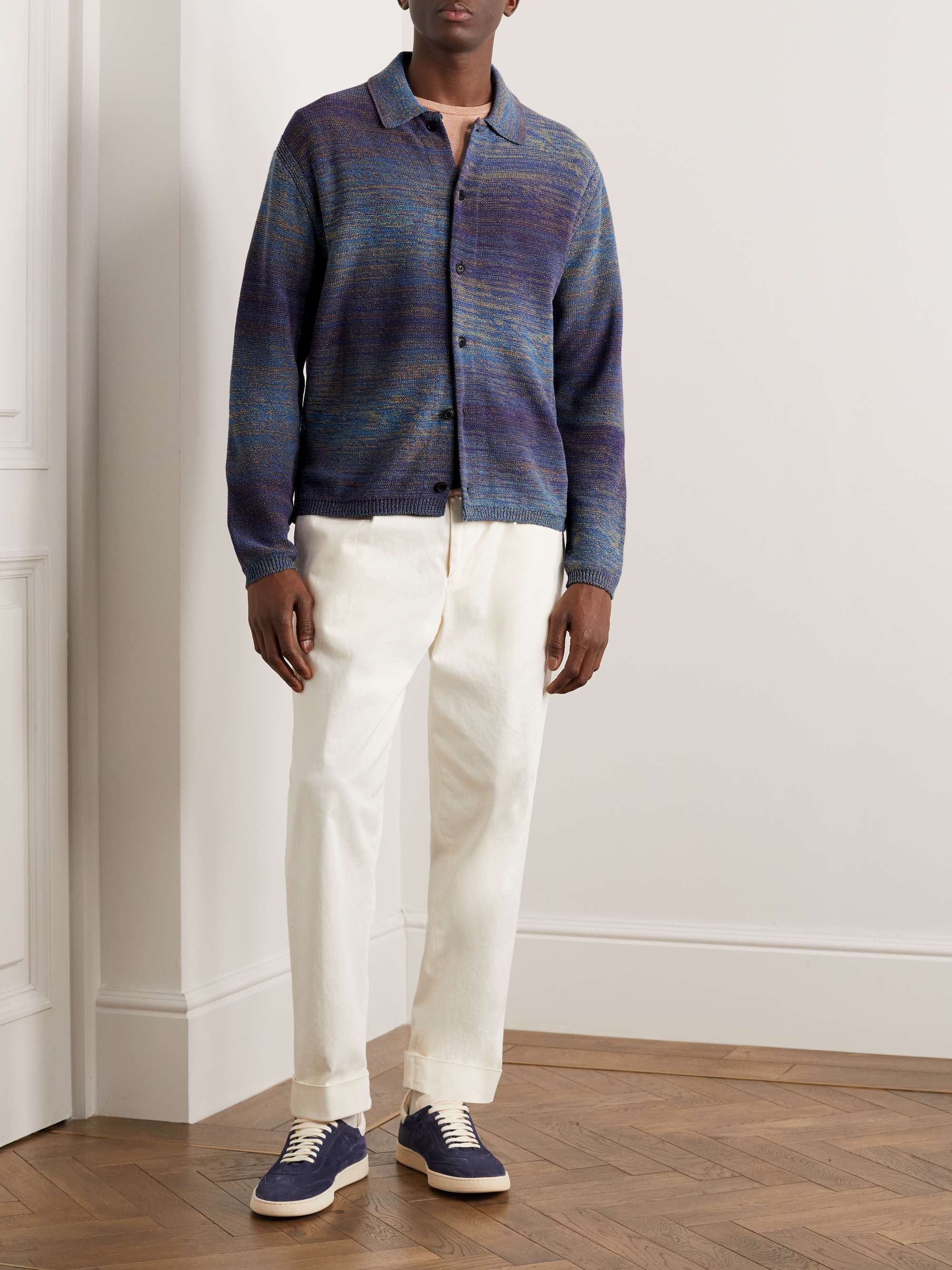 PAUL SMITH Space-Dyed Cotton-Blend Cardigan for Men | MR PORTER