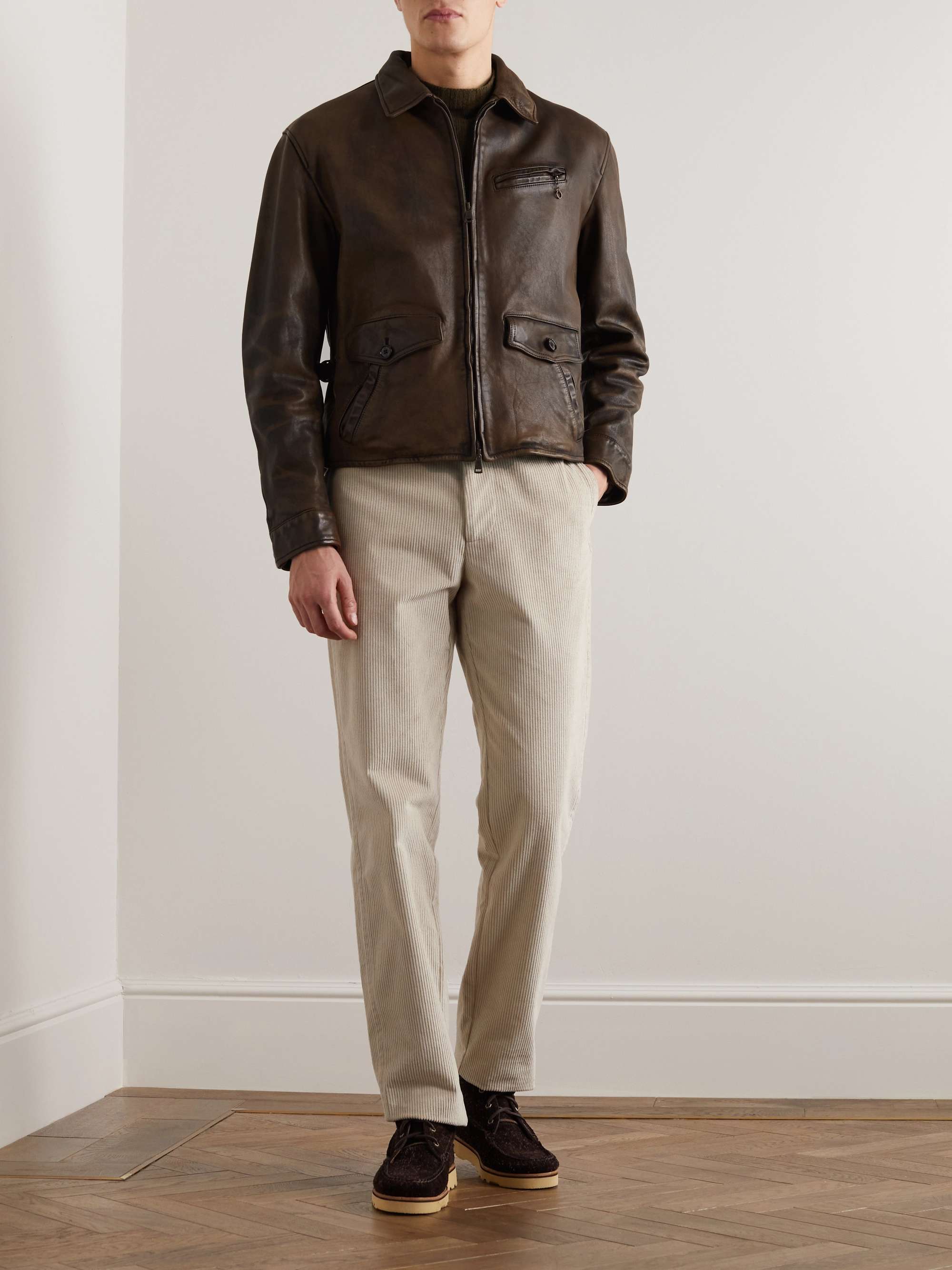 Brown Hugh Leather Jacket | RALPH LAUREN PURPLE LABEL | MR PORTER