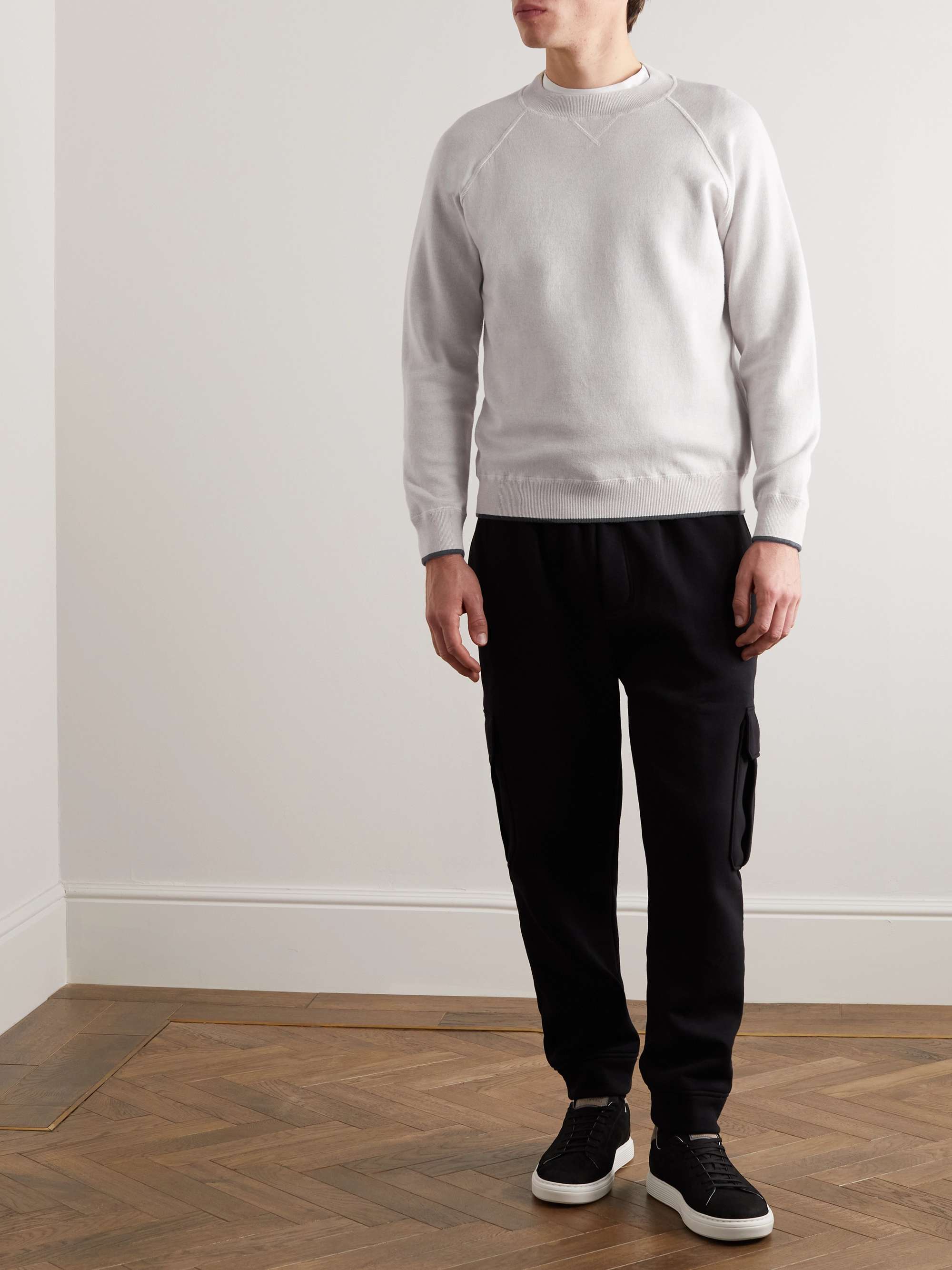 BOGLIOLI Cotton and Cashmere-Blend Sweatshirt | MR PORTER