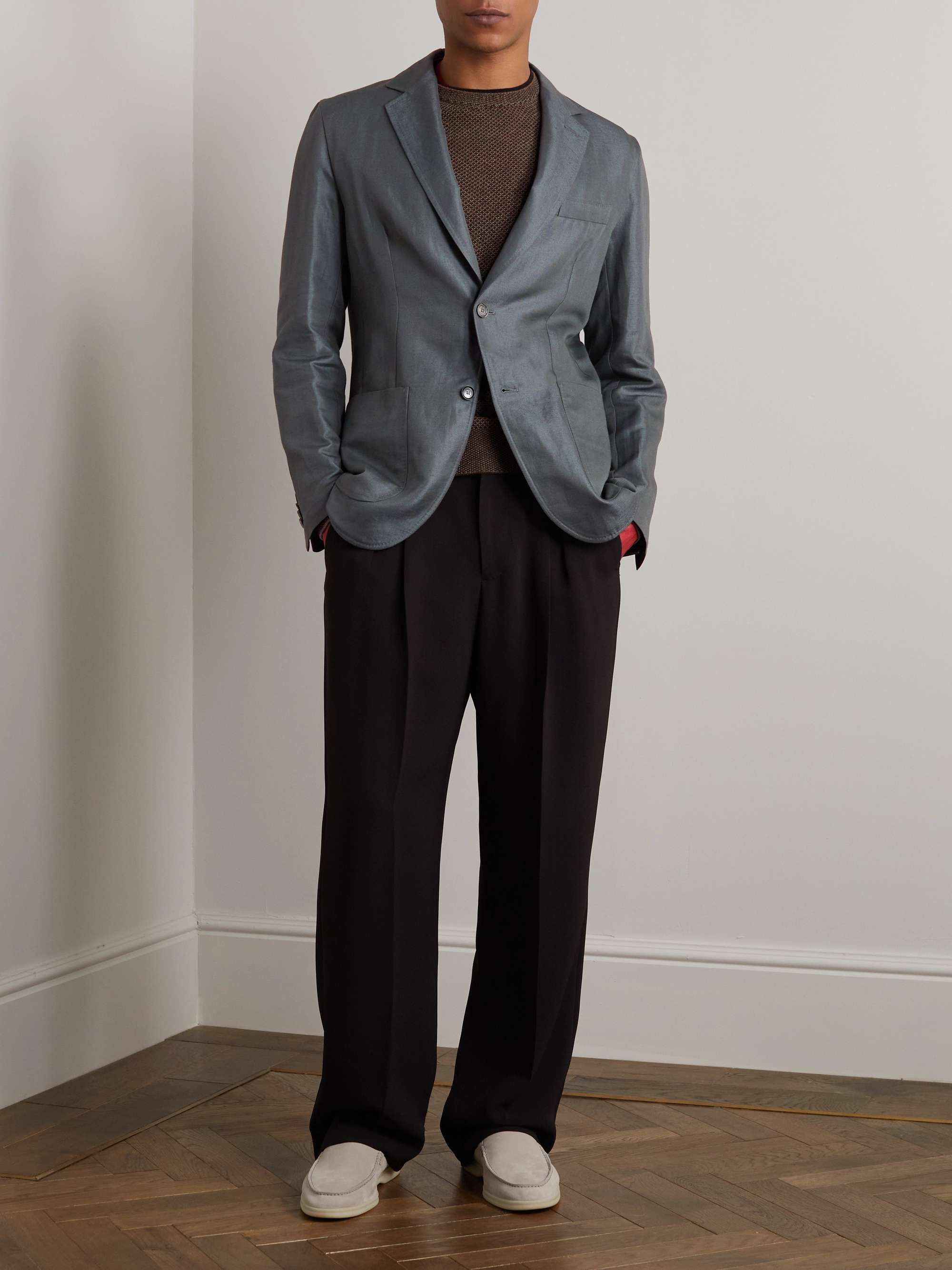 BRIONI Cotton, Linen and Silk-Blend Suit Jacket for Men | MR PORTER