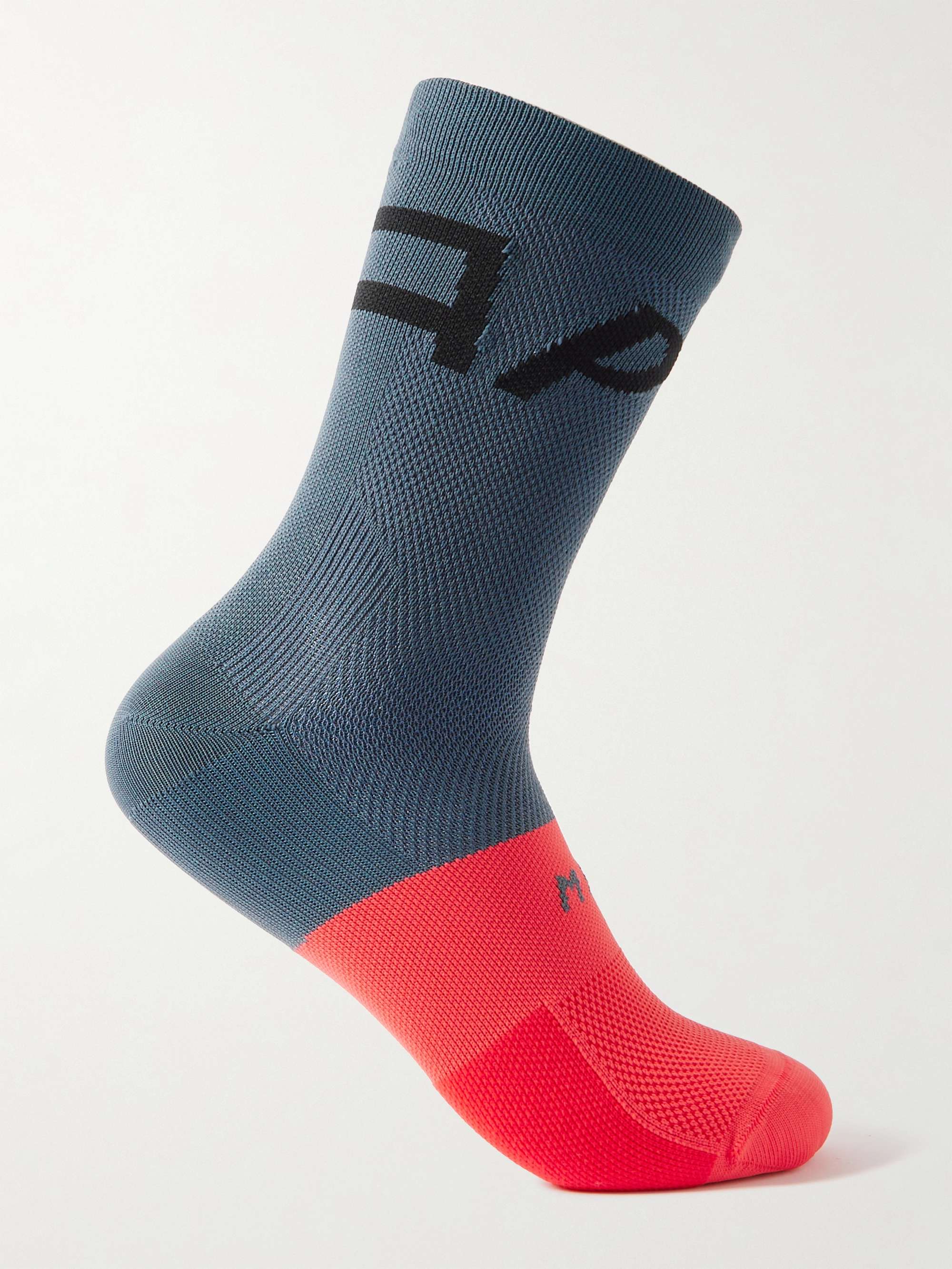 Blue Adapt Colour-Block Stretch-Knit Socks | MAAP | MR PORTER