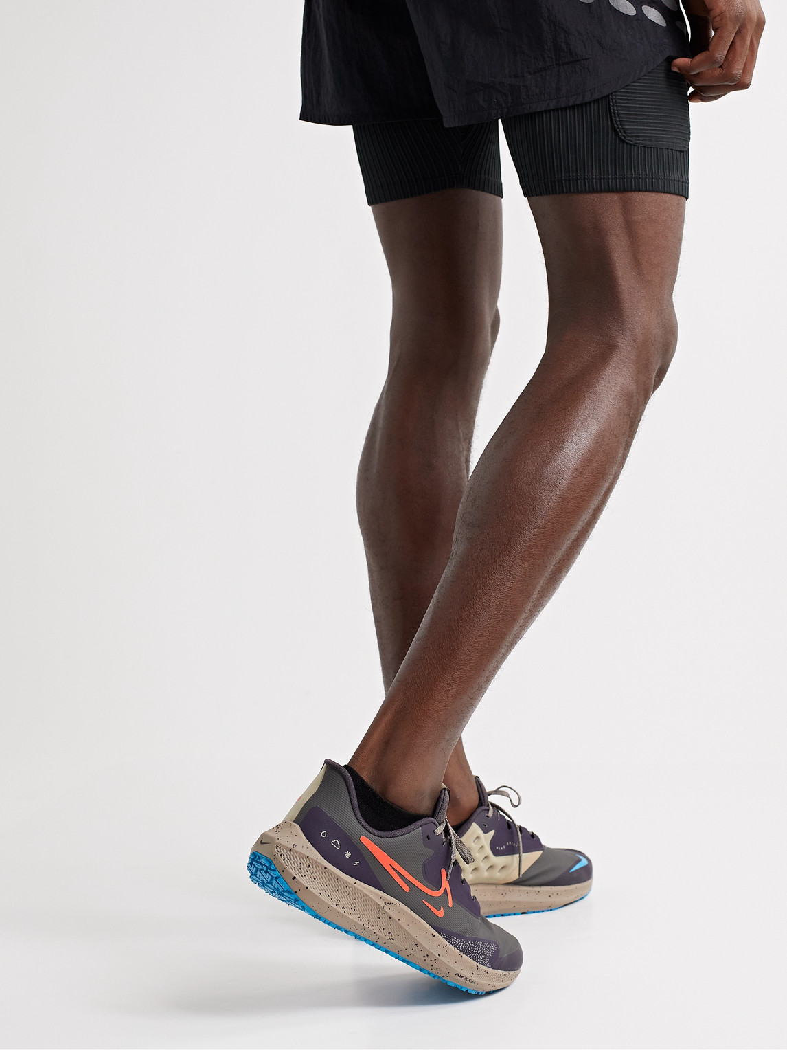 Nike Air Zoom Pegasus 39 Shield Coated-mesh Running Shoes In Gray | ModeSens