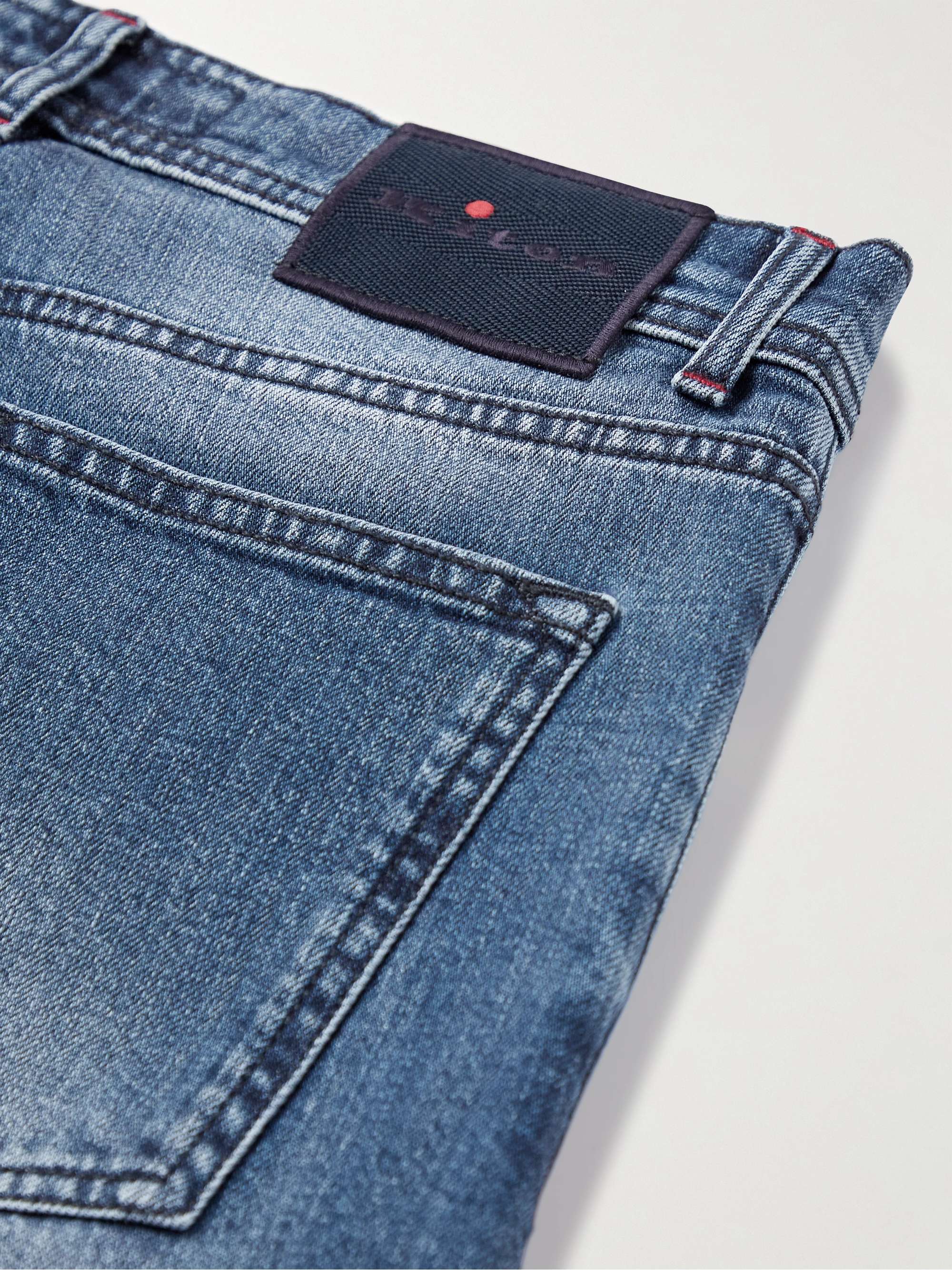 KITON Slim-Fit Straight-Leg Selvedge Jeans | MR PORTER