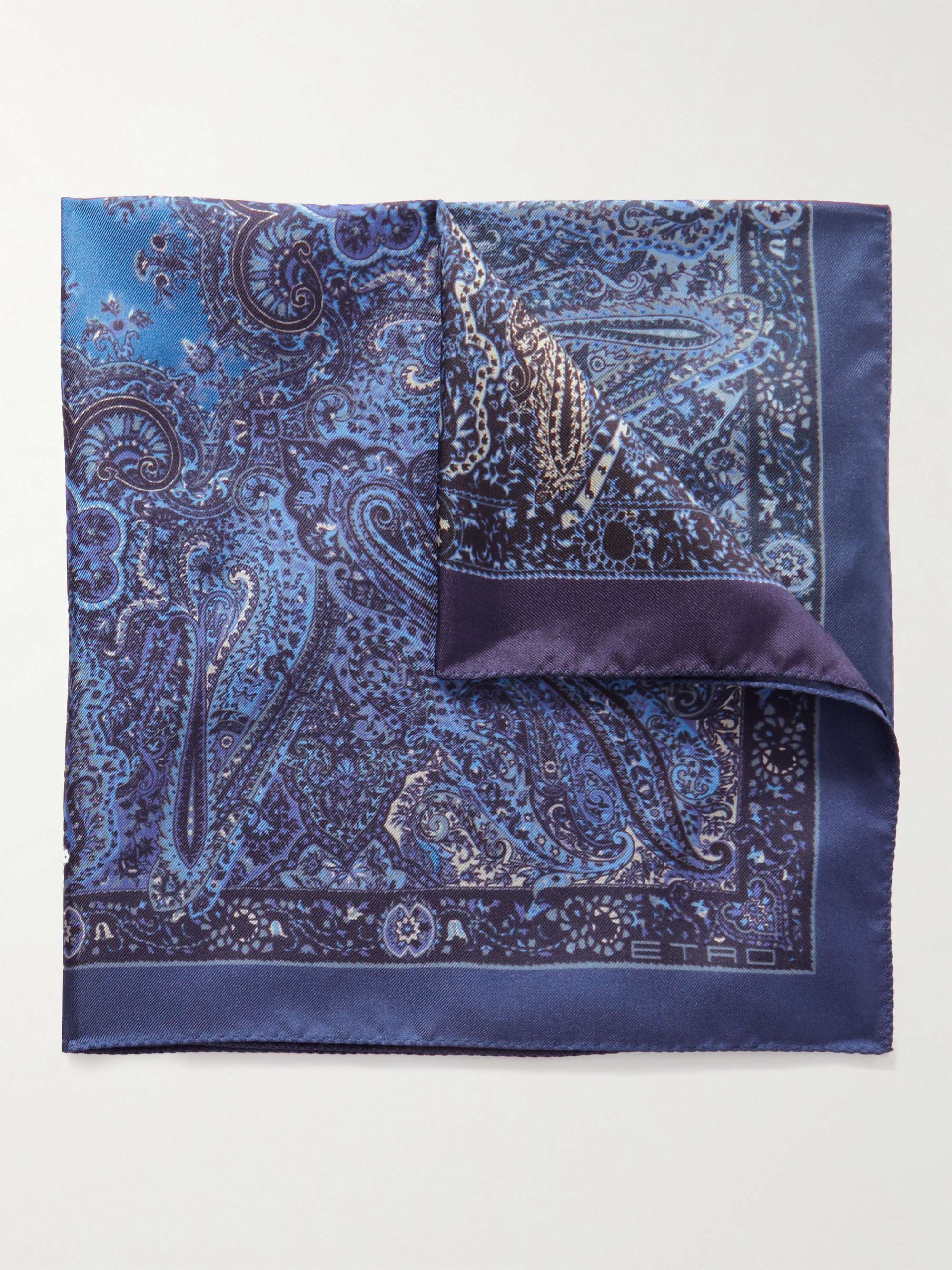 ETRO Paisley-Print Silk-Twill Pocket Square for Men | MR PORTER