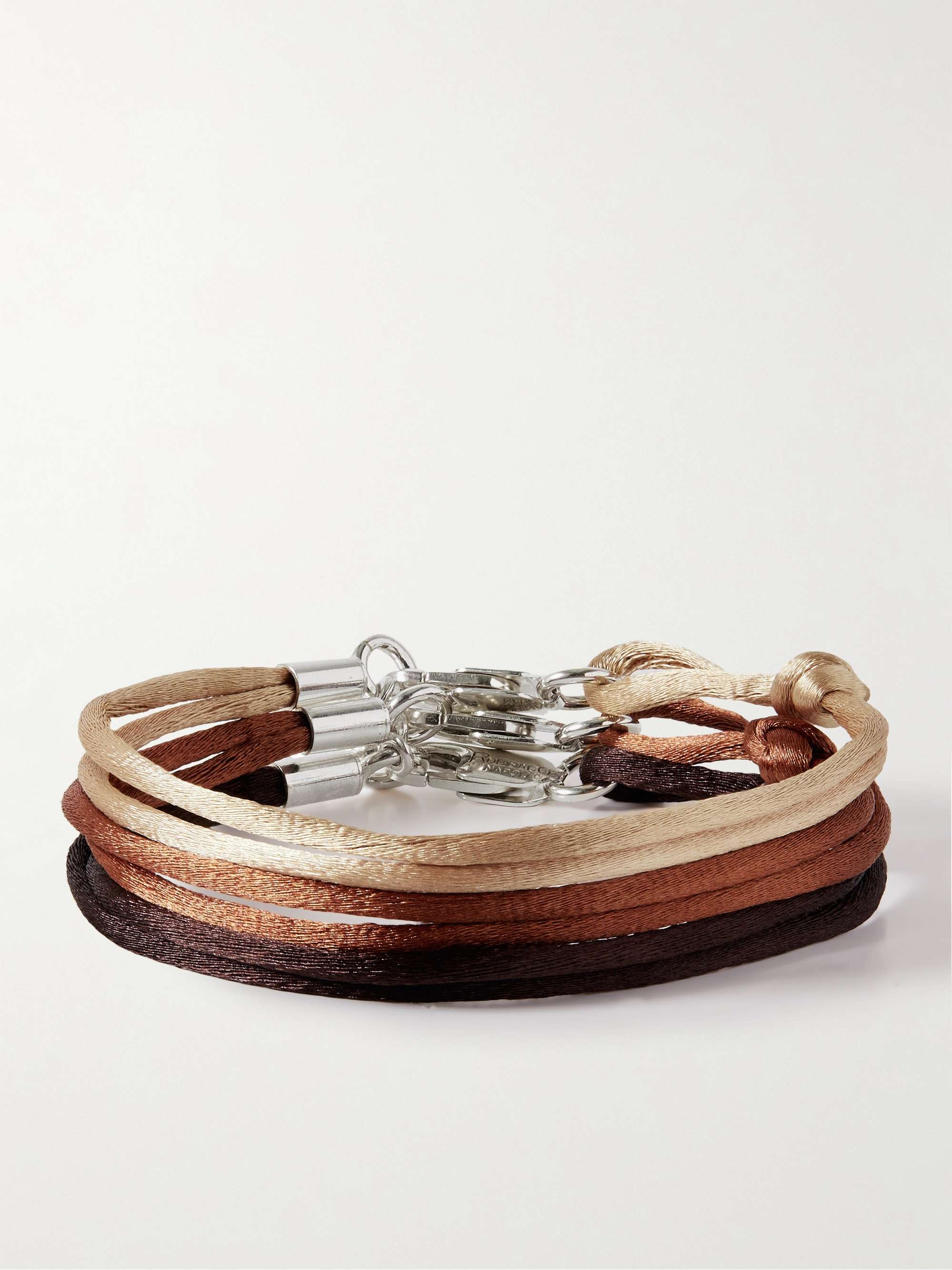 RUBINACCI Set of Three Silk Bracelets for Men | MR PORTER