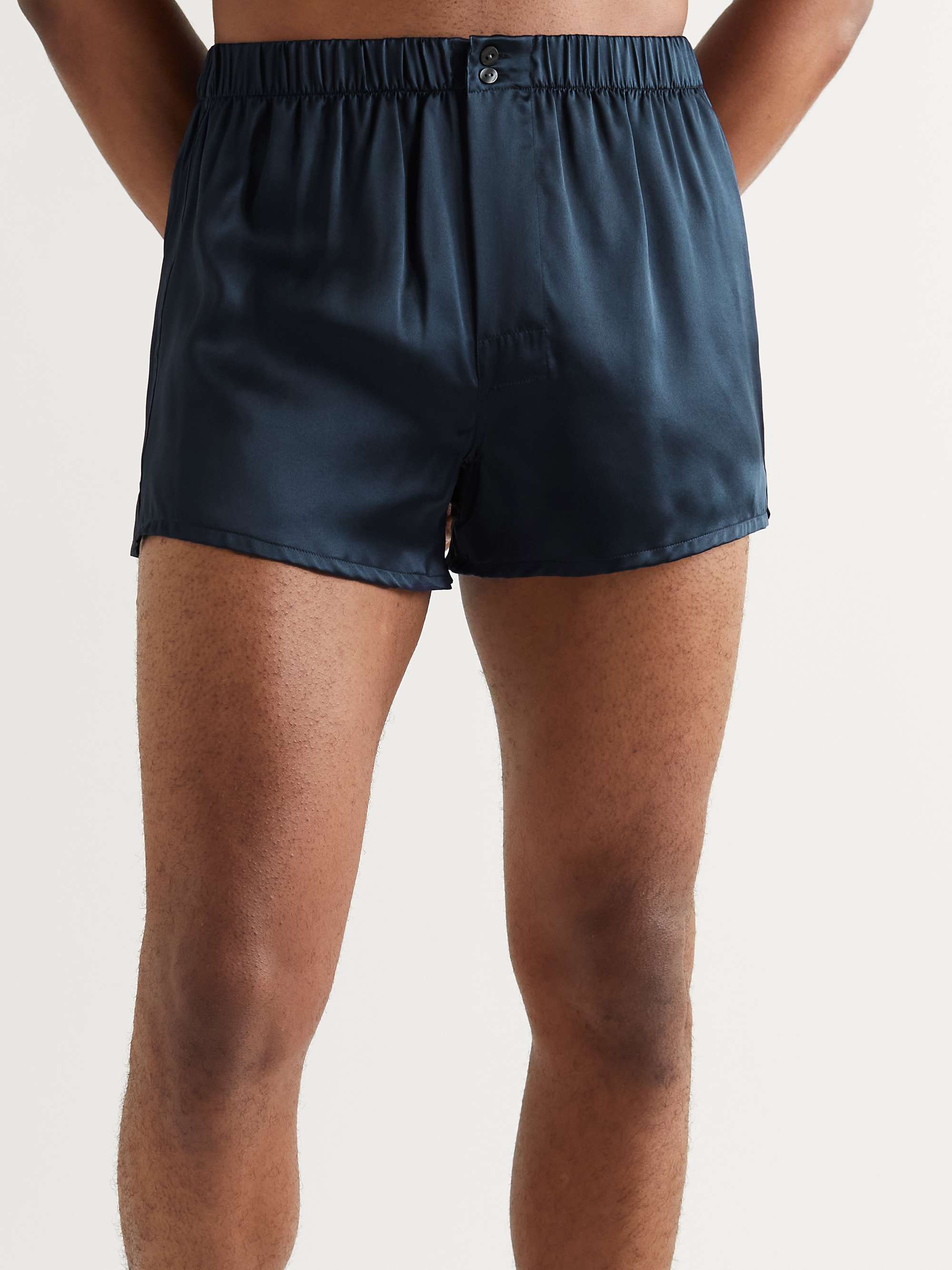 RUBINACCI Silk-Satin Boxer Shorts | MR PORTER