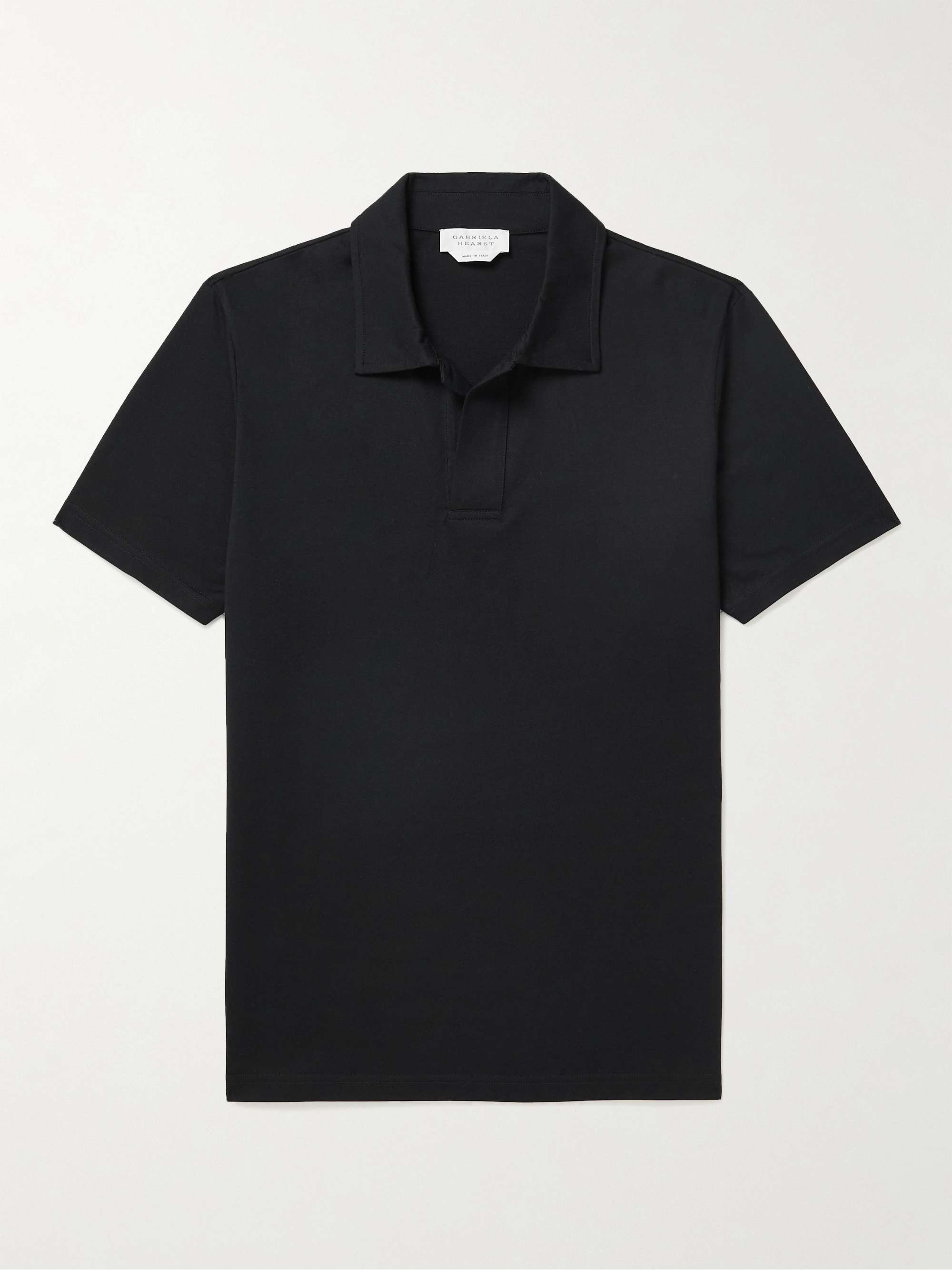 GABRIELA HEARST Cotton-Jersey Polo Shirt for Men | MR PORTER
