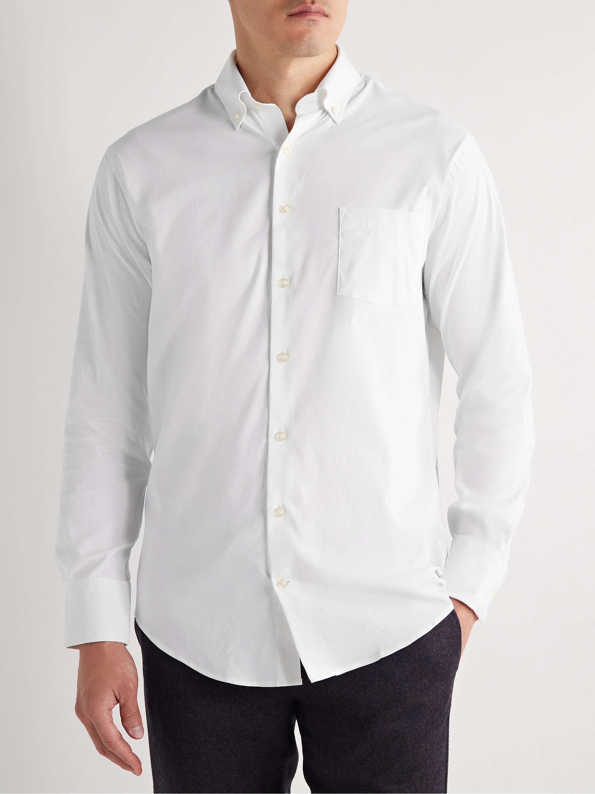 PETER MILLAR Collins Button-Down Collar Stretch-Cotton Oxford Shirt | MR  PORTER