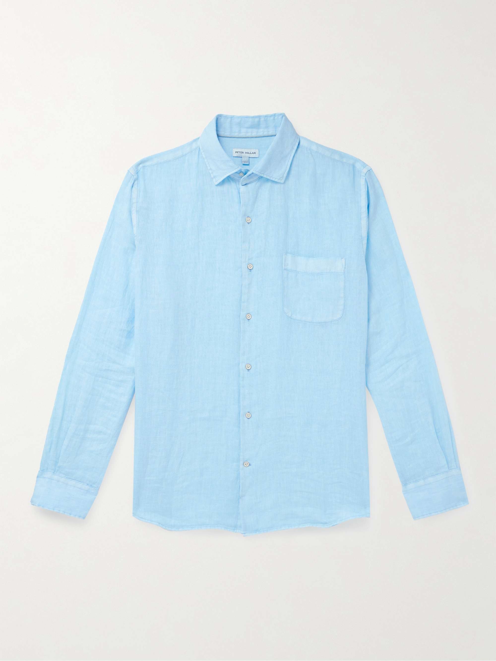 PETER MILLAR Coastal Garment-Dyed Linen Shirt for Men | MR PORTER