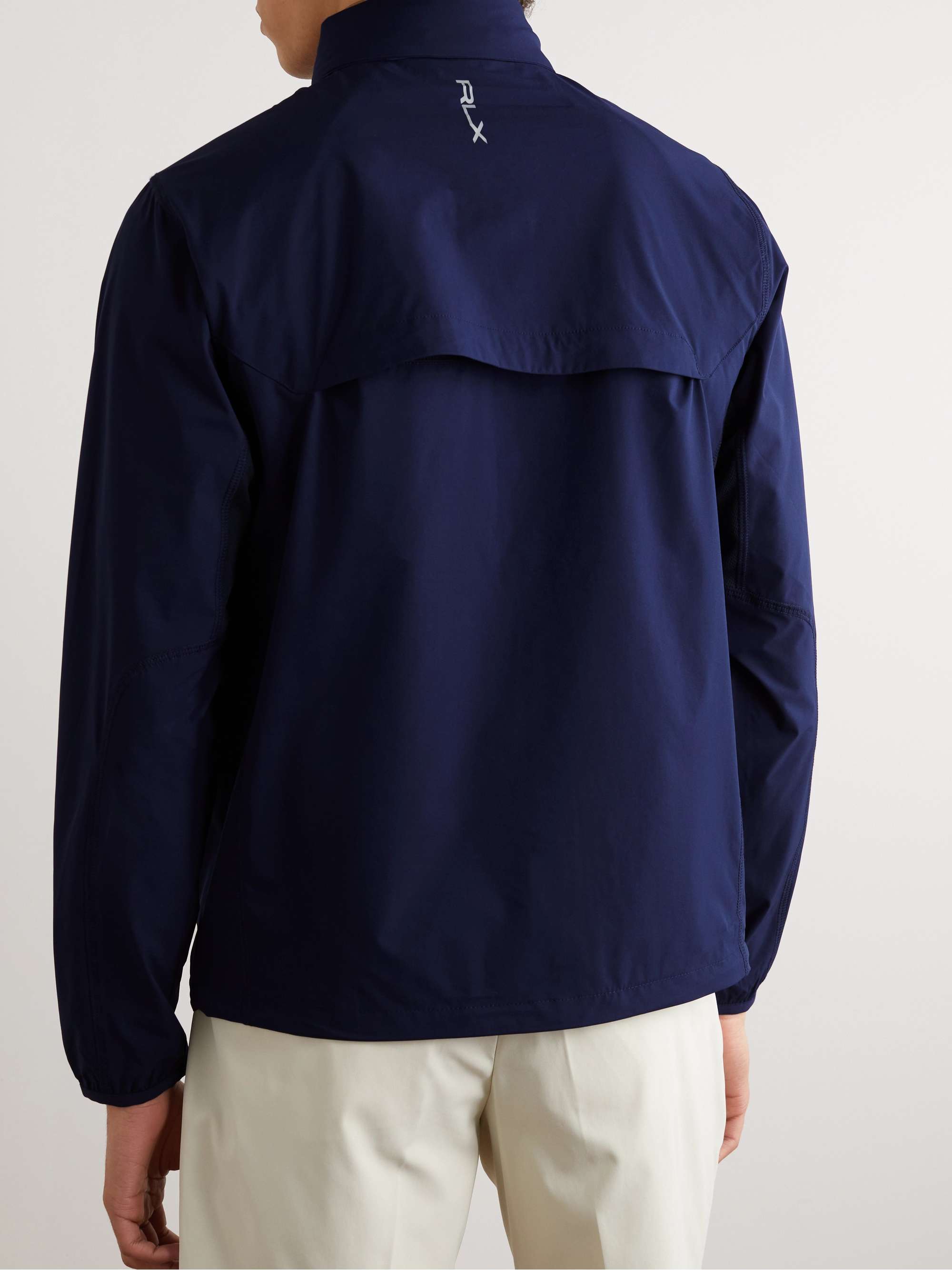 RLX RALPH LAUREN Logo-Print Recycled-Shell Hooded Golf Jacket | MR PORTER