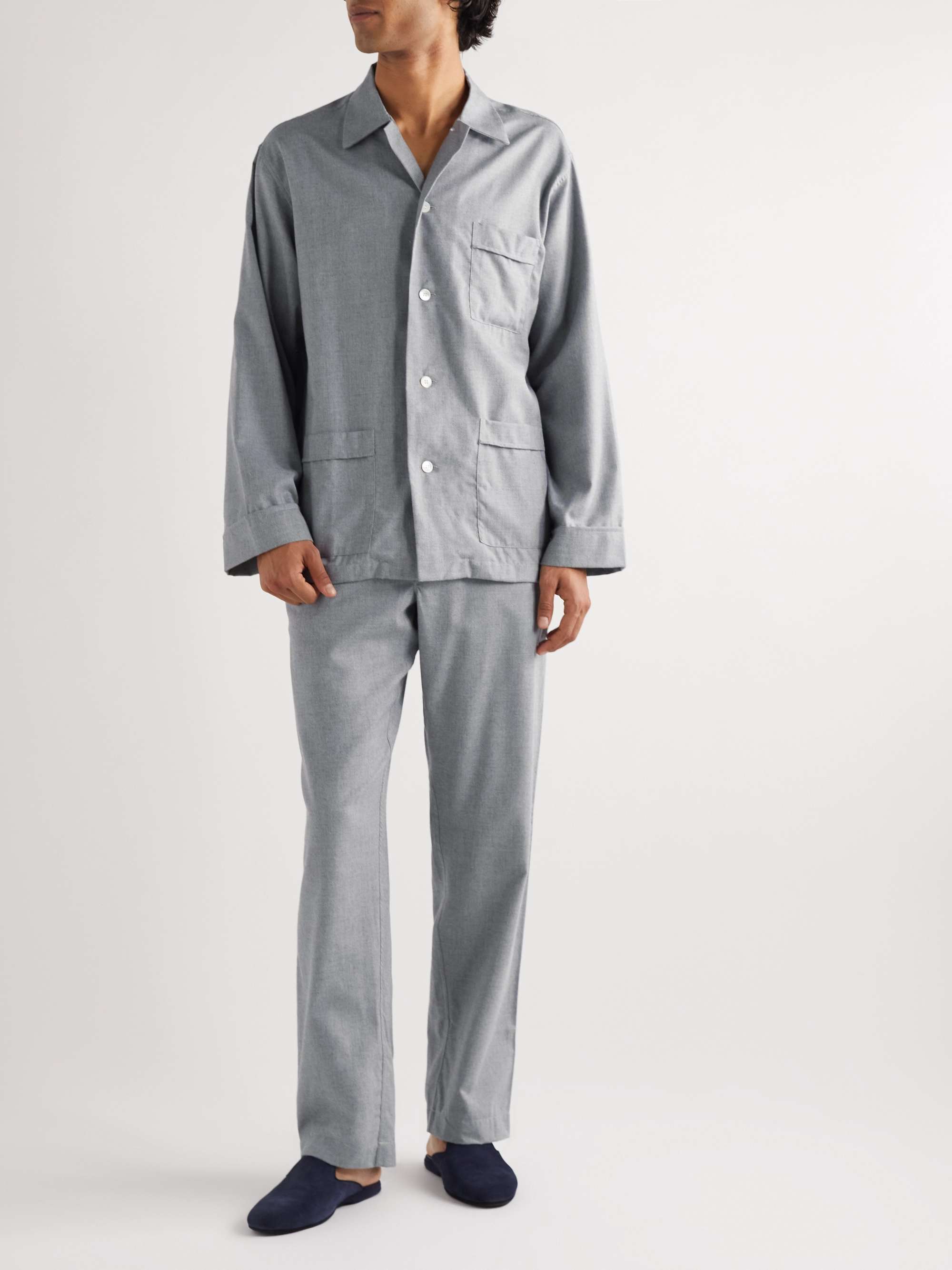 ANDERSON & SHEPPARD Cotton and Cashmere-Blend Pyjama Set for Men | MR ...