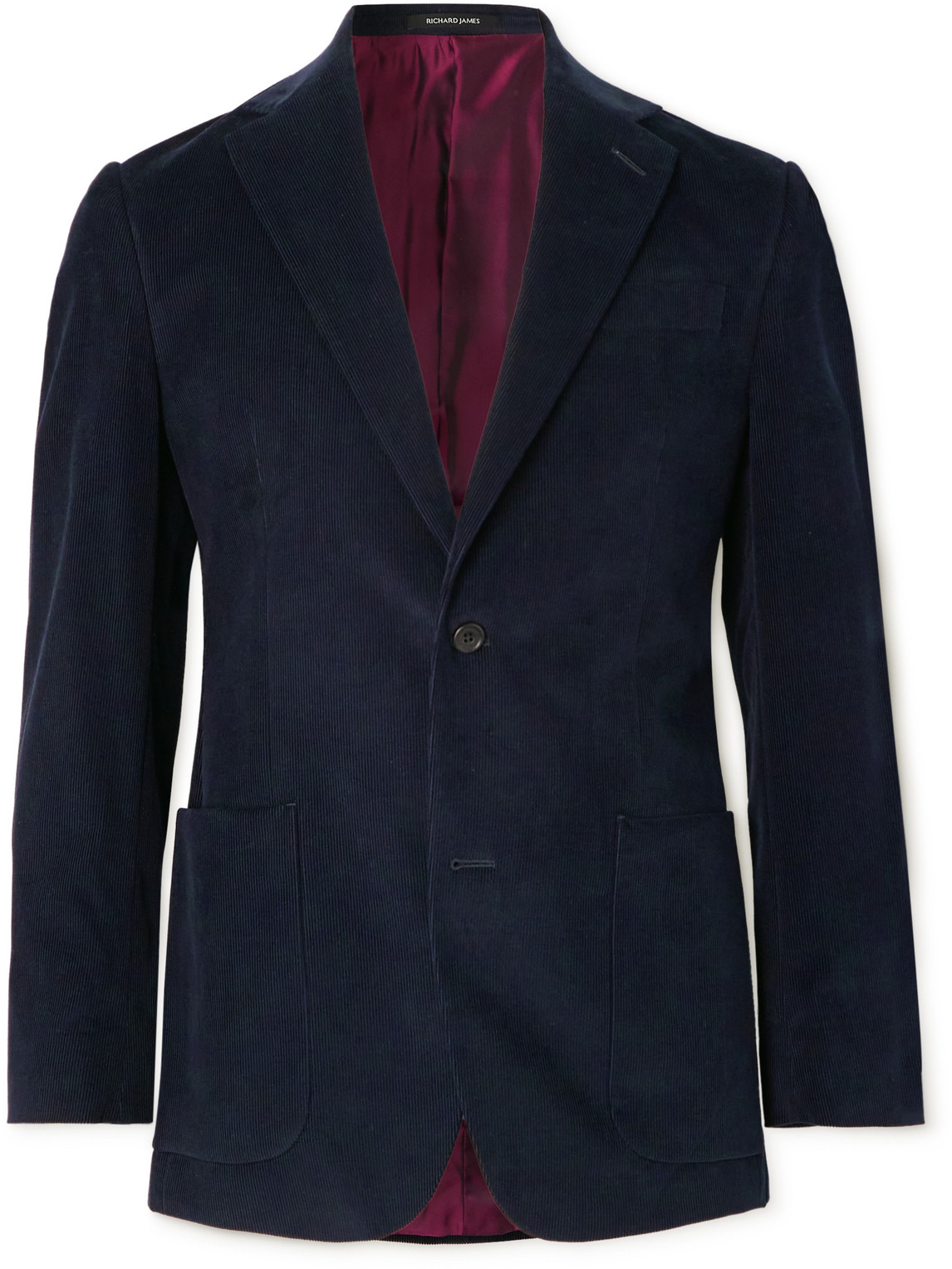 Slim-Fit Cotton-Needlecord Suit Jacket