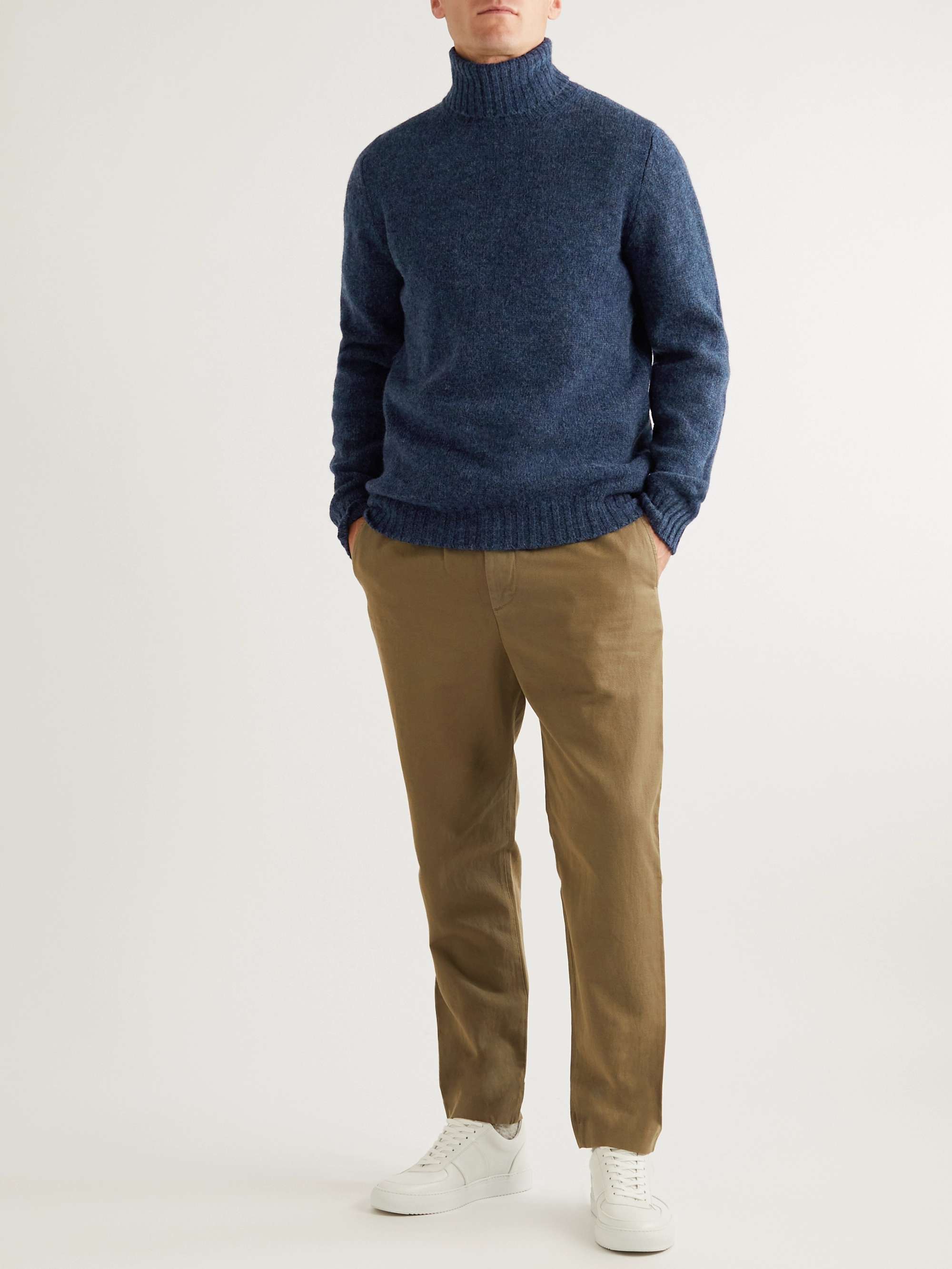 WILLIAM LOCKIE Shetland Wool Sweater for Men | MR PORTER
