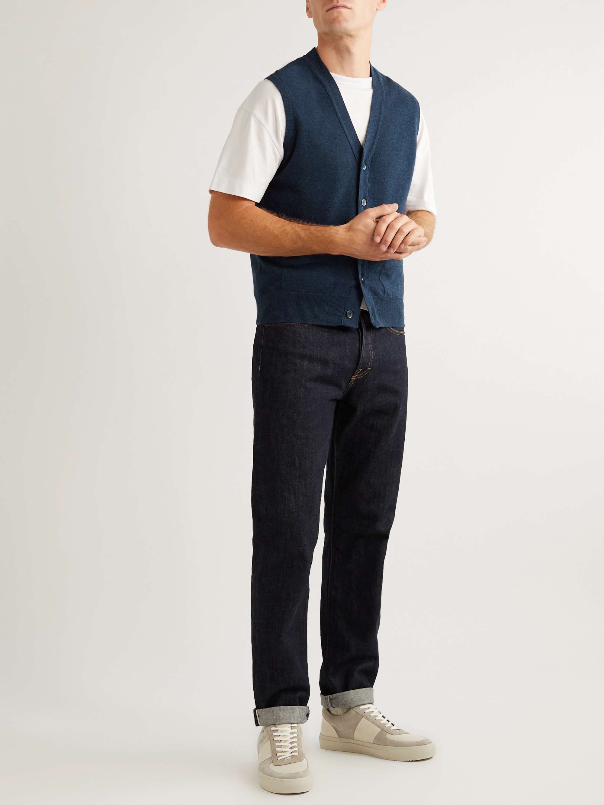 WILLIAM LOCKIE Oxton Cashmere Sweater Vest for Men | MR PORTER