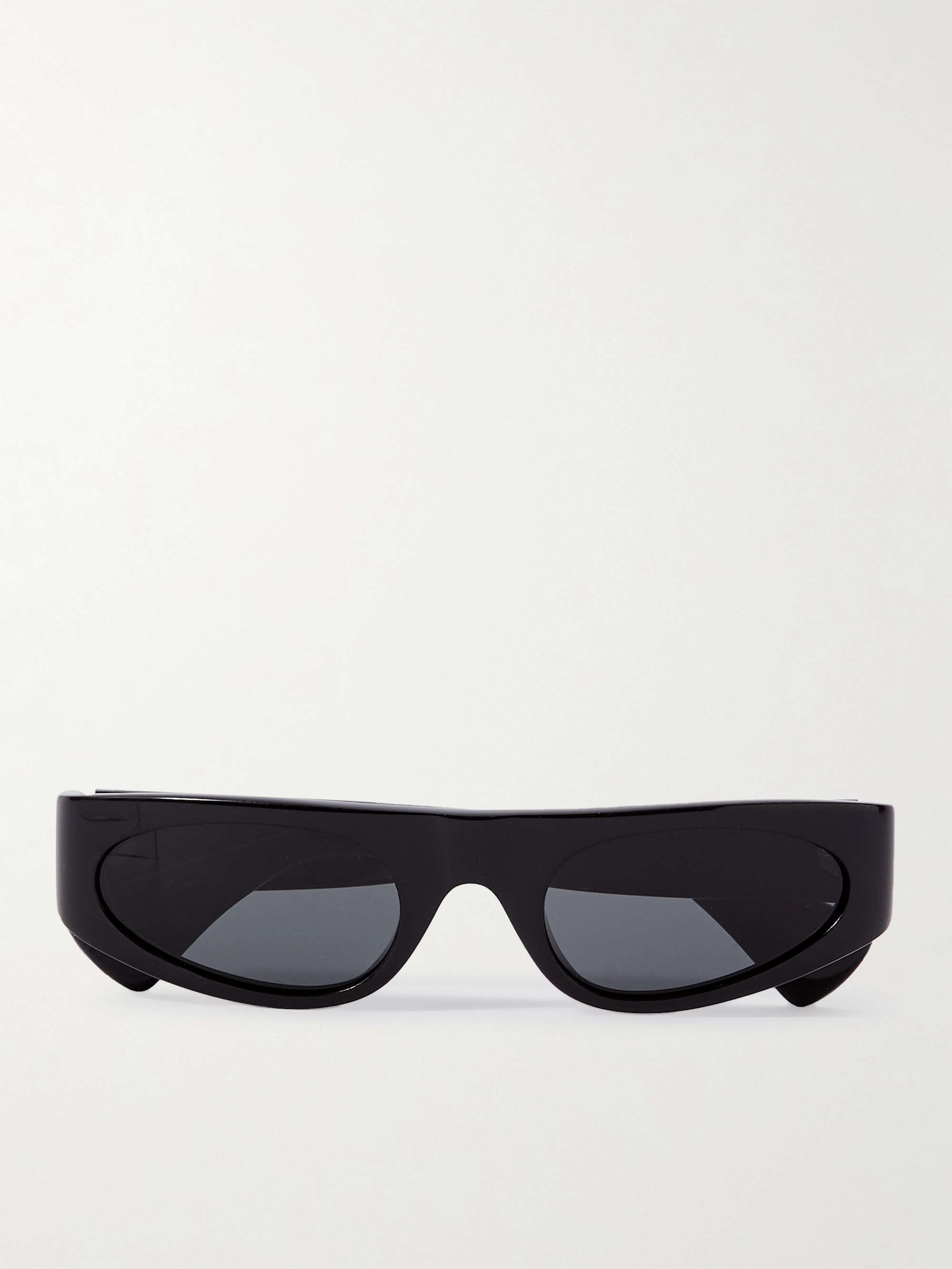 أسود نظارات شمسية بإطار مستطيل من الأسيتات | CELINE HOMME | MR PORTER