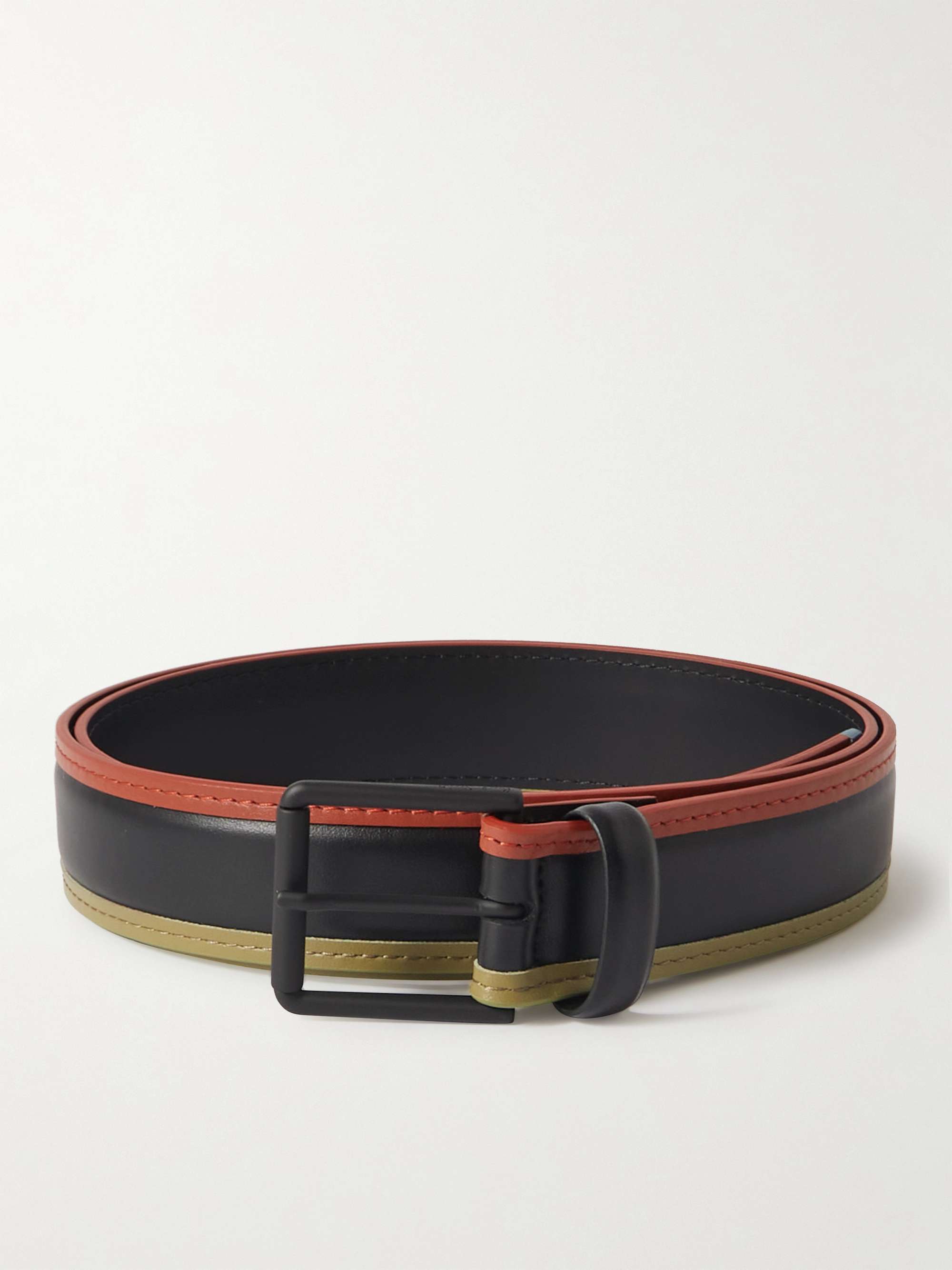 PAUL SMITH 3.5cm Colour-Block Leather Belt | MR PORTER
