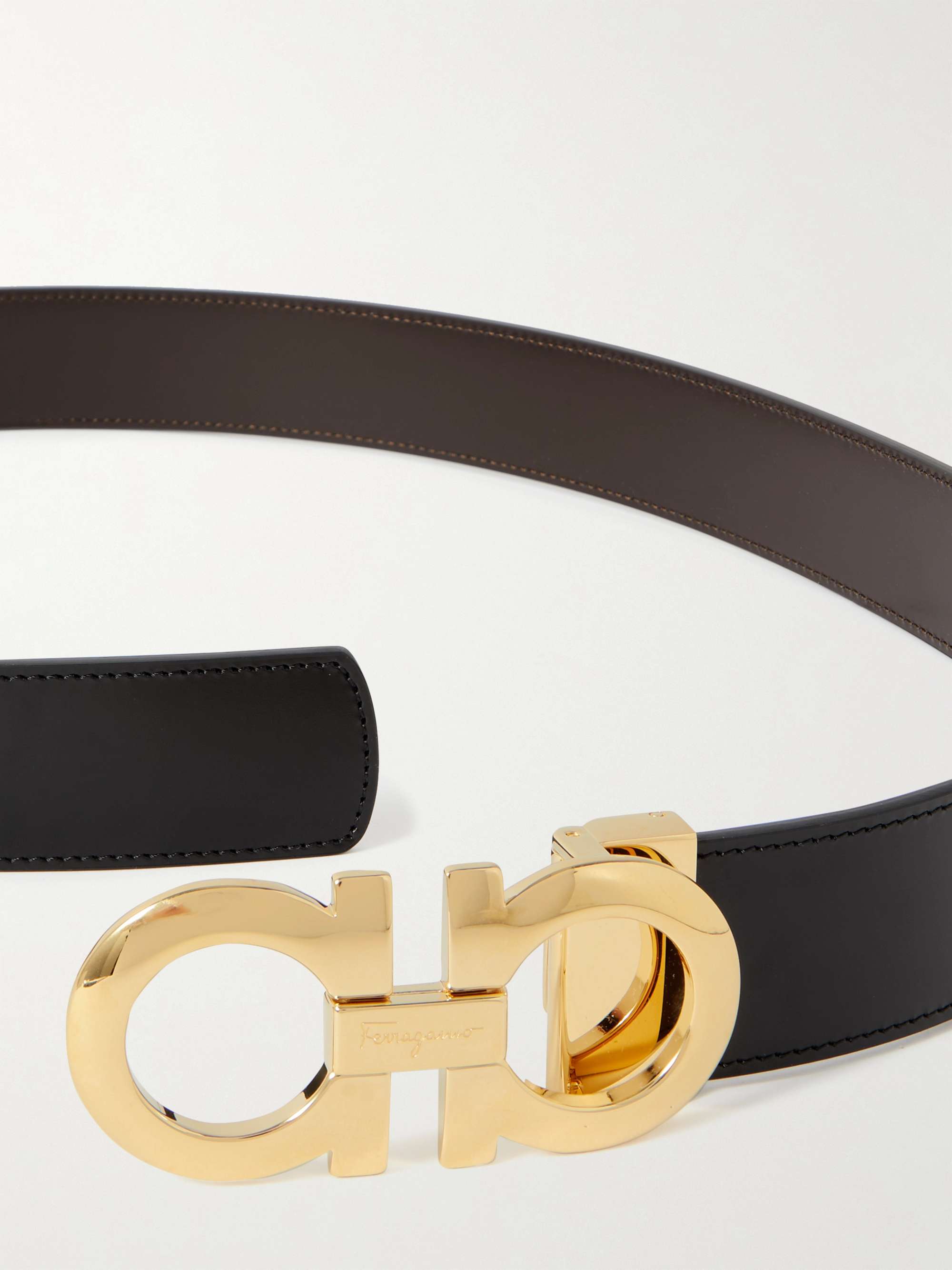 Black 3.5cm Leather Belt | SALVATORE FERRAGAMO | MR PORTER