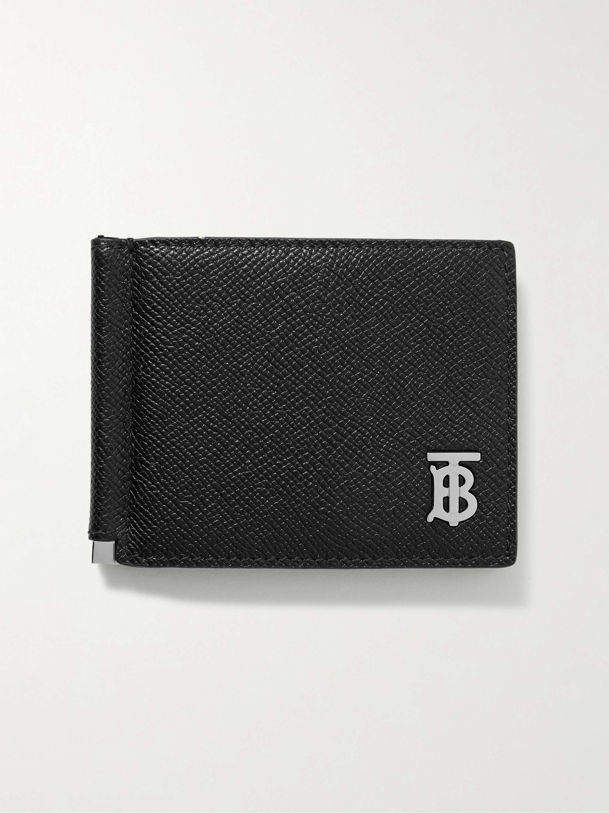BURBERRY Logo-Embellished Full-Grain Leather Wallet for Men | MR PORTER