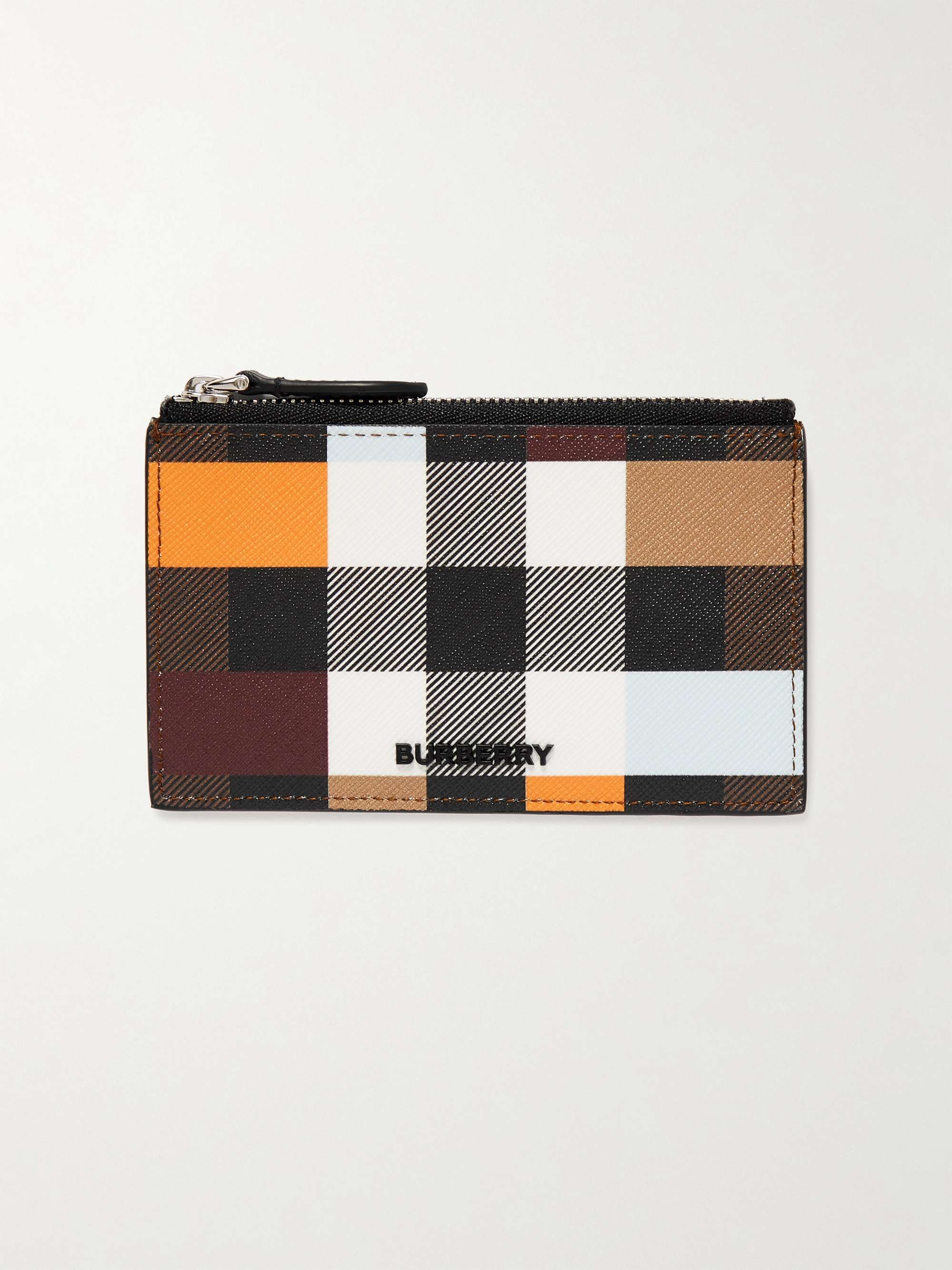 Ik heb een Engelse les Viva Mooie vrouw BURBERRY Checked E-Canvas and Leather Cardholder | MR PORTER