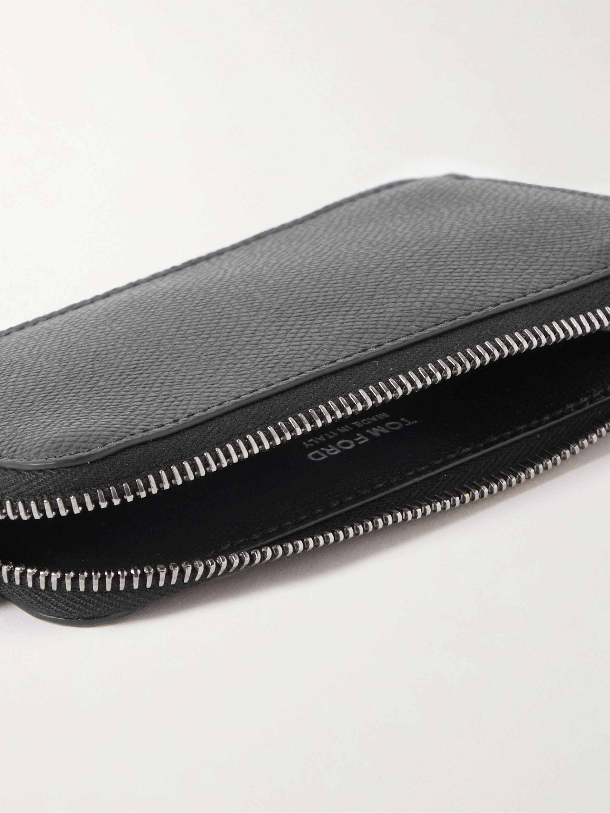 Slim Zip Travel Wallet | Full grain leather Black Onyx