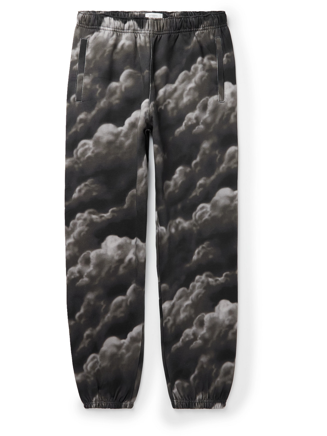 Saturdays NYC Abrams Tapered Printed Cotton-Jersey Sweatpants