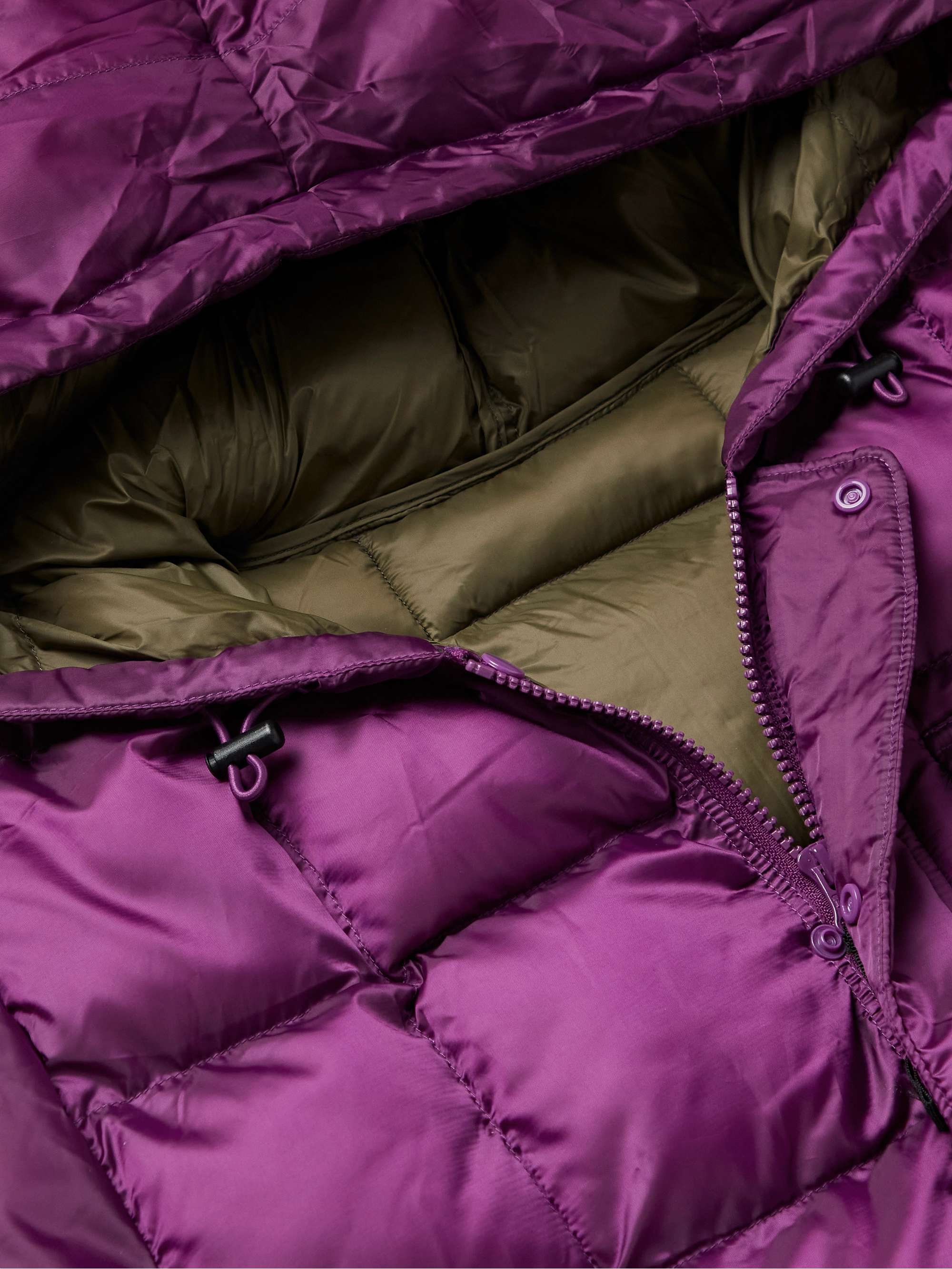 SATURDAYS NYC Momo Logo-Print Quilted Shell Hooded Jacket | MR PORTER