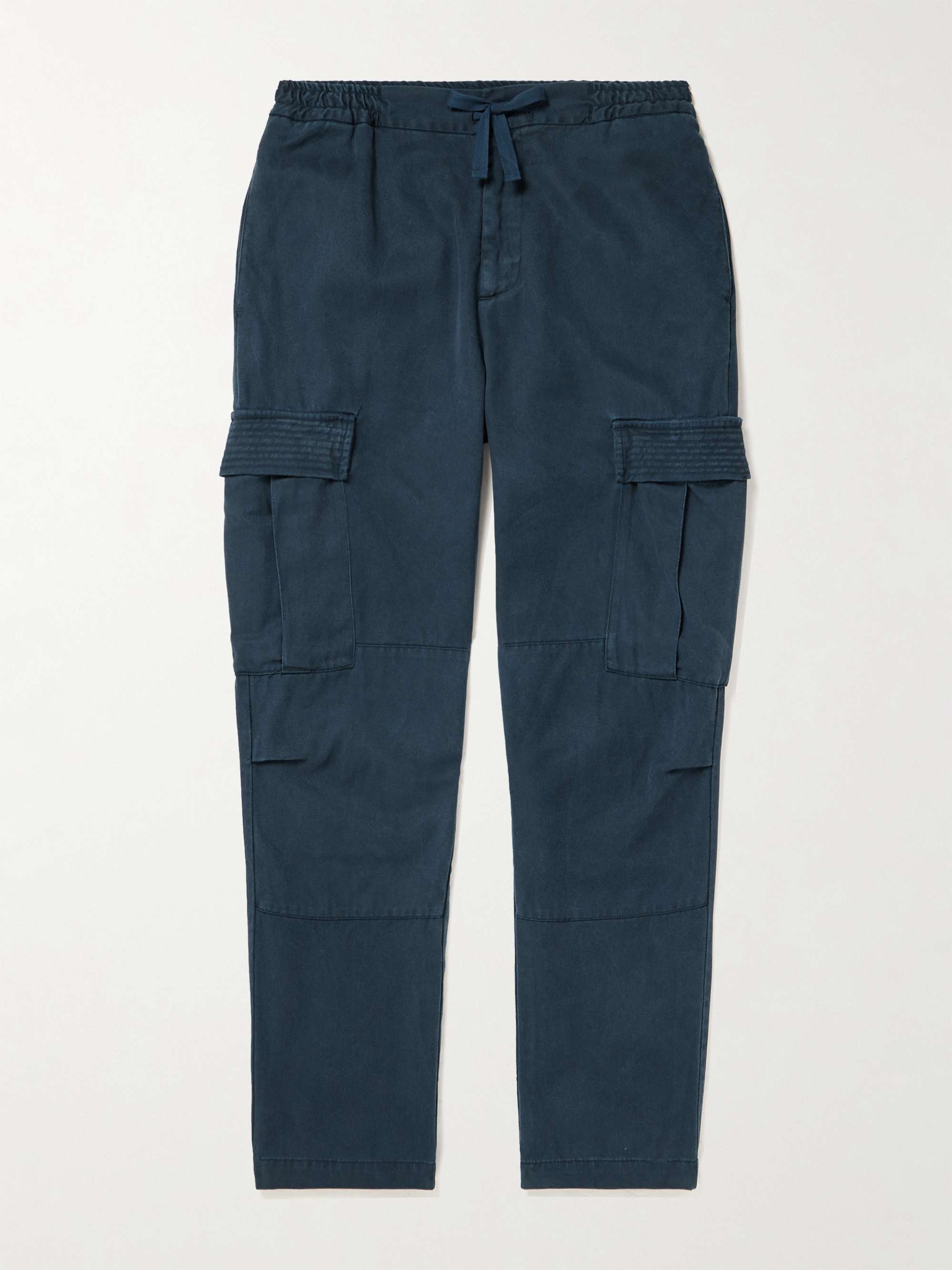 OFFICINE GÉNÉRALE Jay Tapered Lyocell-Twill Drawstring Cargo Trousers ...