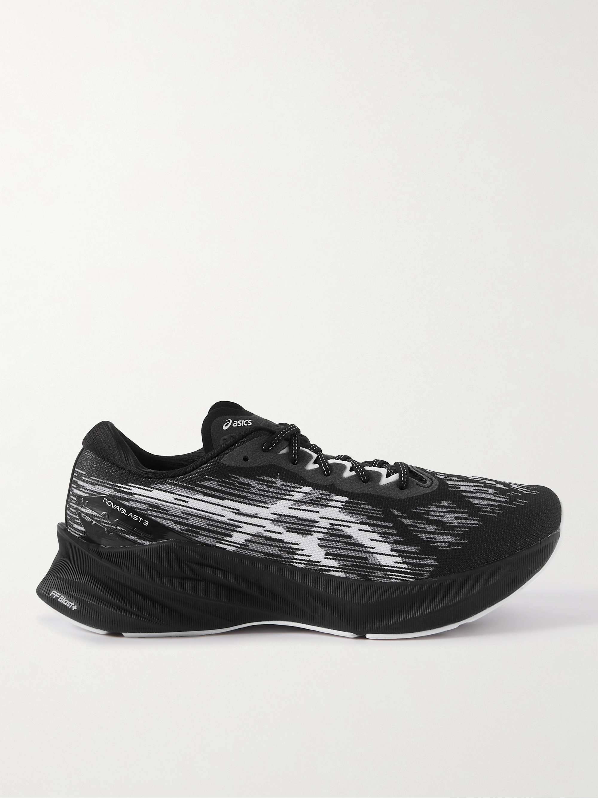 Black Novablast 3 Rubber-Trimmed Mesh Running Shoes | ASICS | MR PORTER