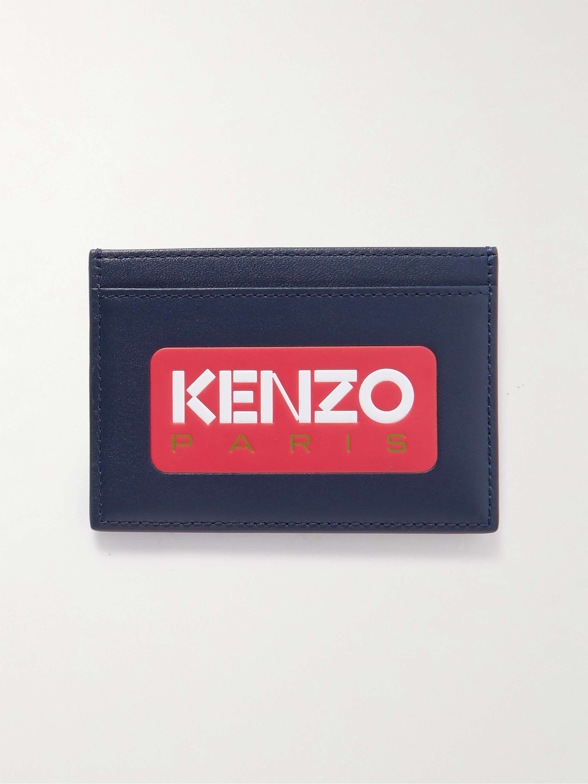 KENZO Logo-Embossed Leather Cardholder | MR PORTER