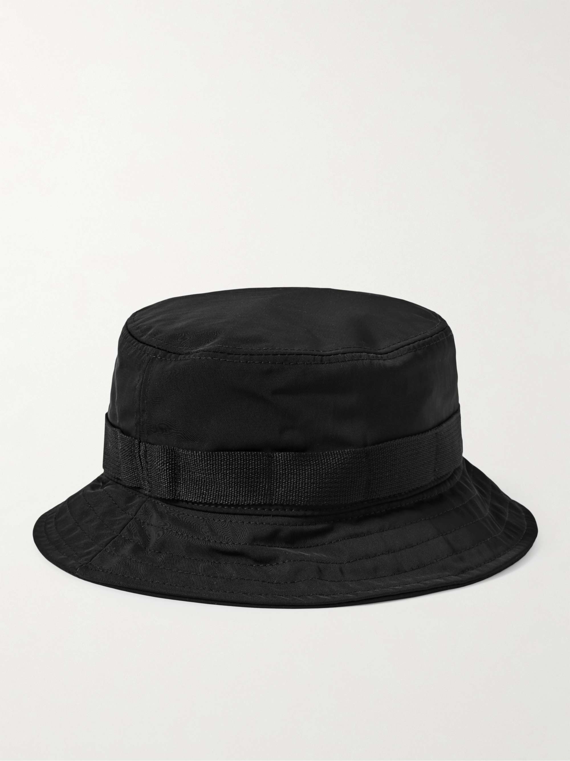 KENZO Logo-Appliquéd Webbing-Trimmed Shell Bucket Hat for Men | MR PORTER