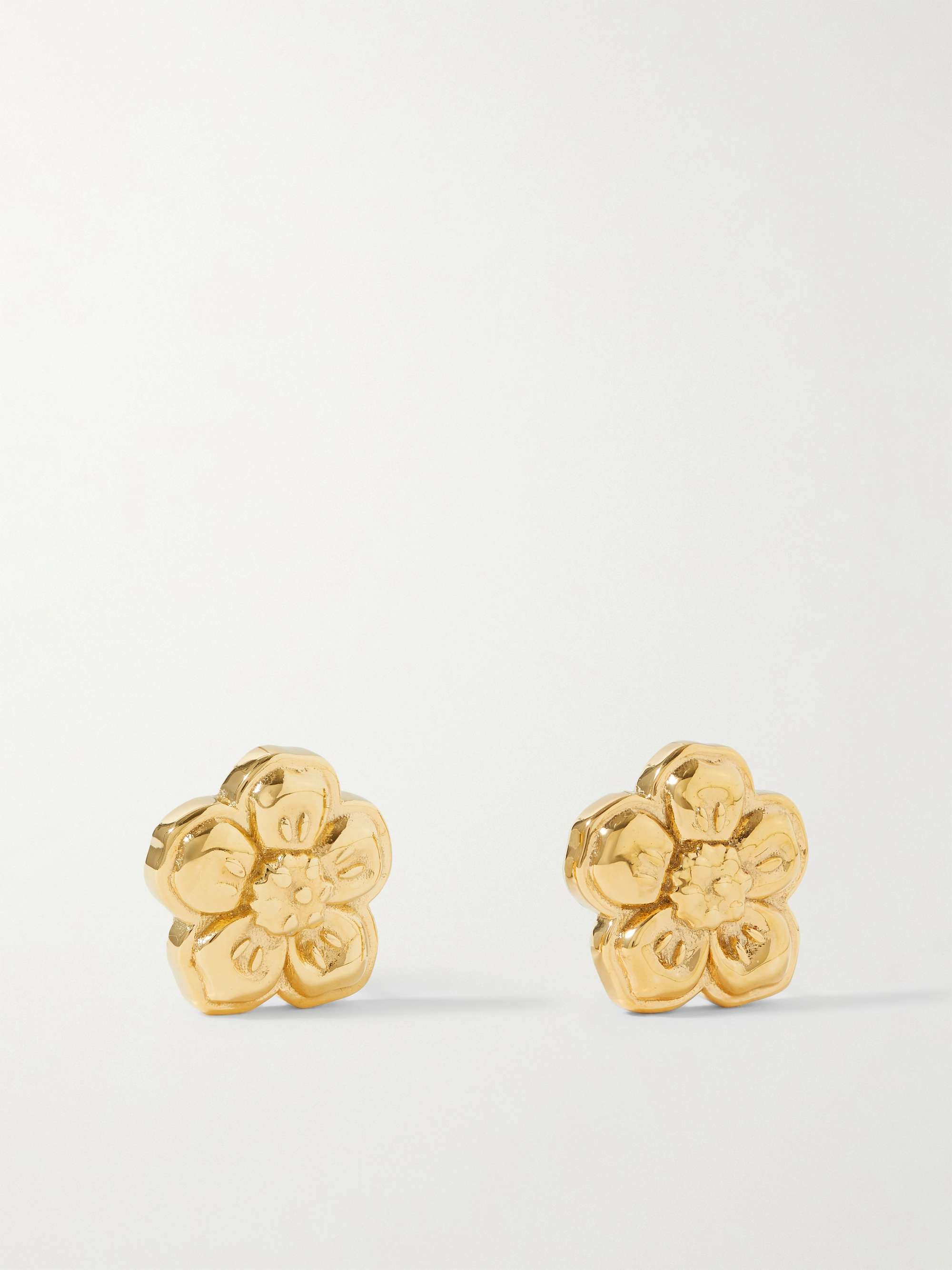 KENZO Boke Flower Gold-Tone Earrings | MR PORTER