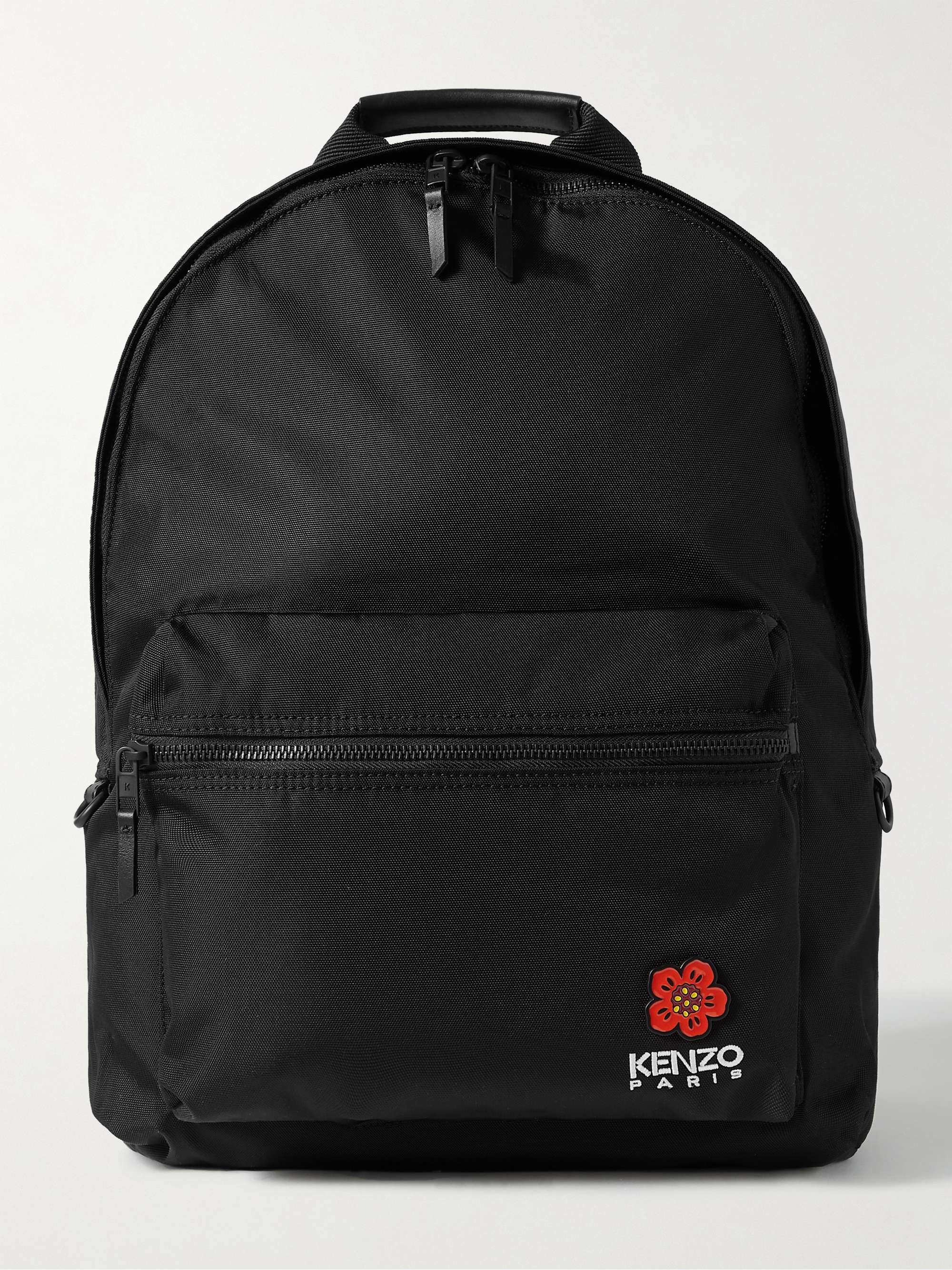 KENZO Crest Appliquéd Logo-Embroidered Canvas Backpack for Men | MR PORTER
