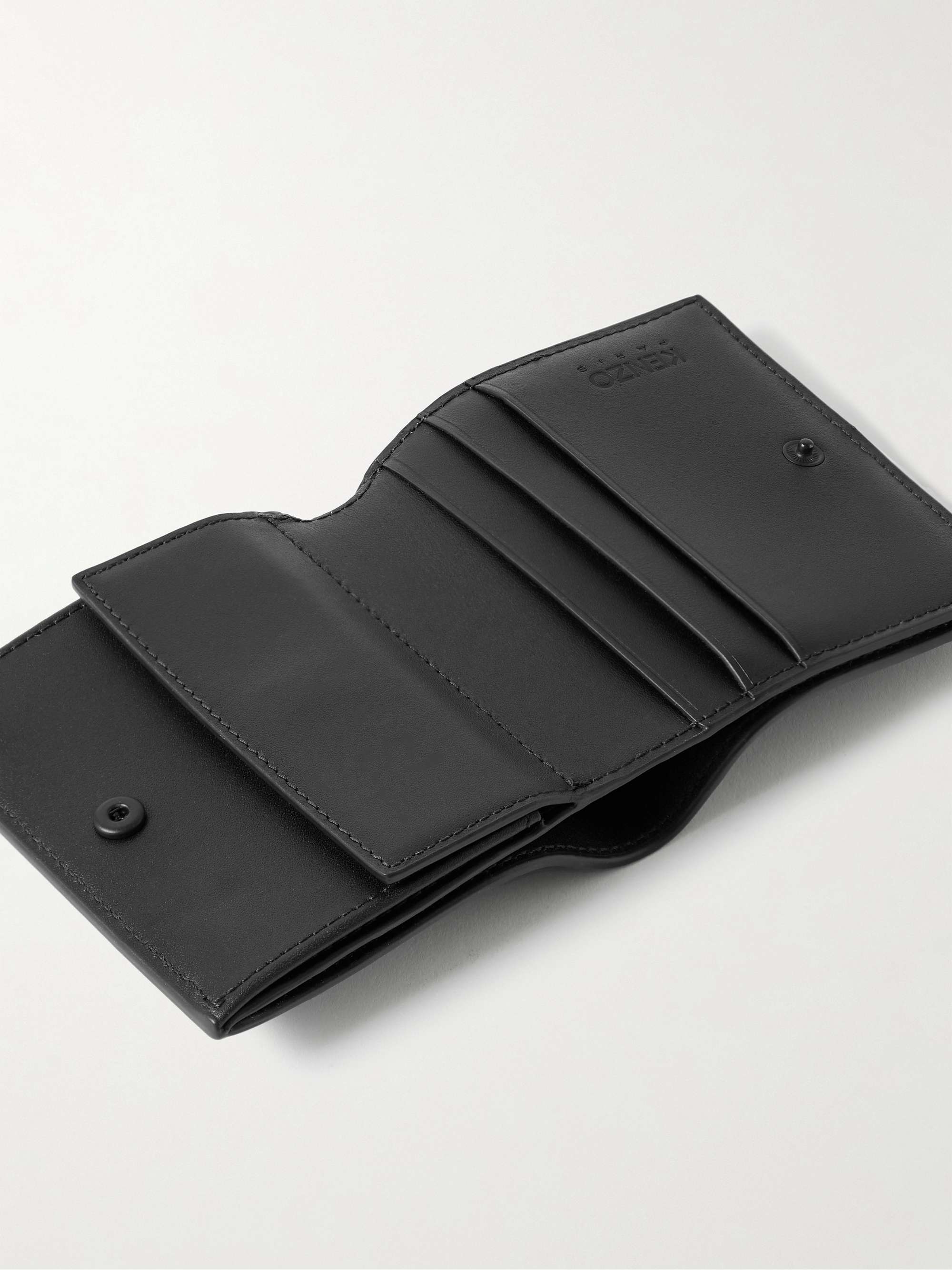 KENZO Logo-Print Leather Billfold Wallet for Men | MR PORTER