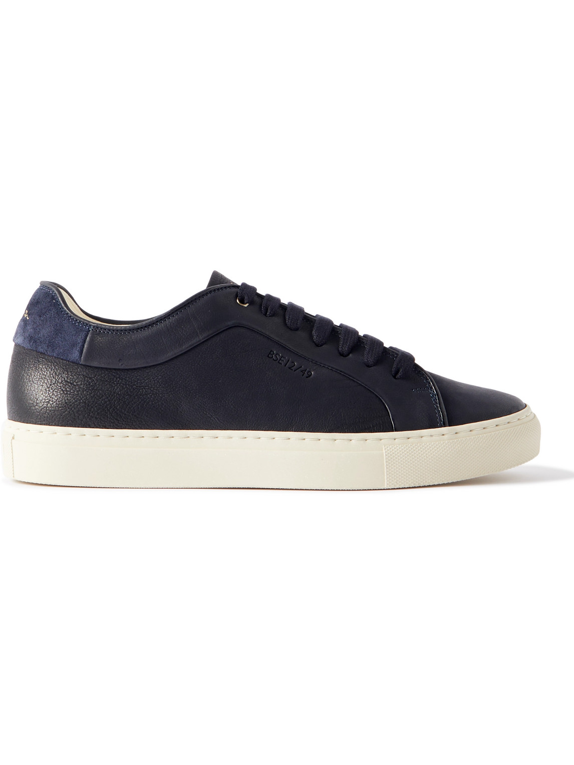 Paul Smith Basso Suede-trimmed Eco Leather Trainers In Blue | ModeSens