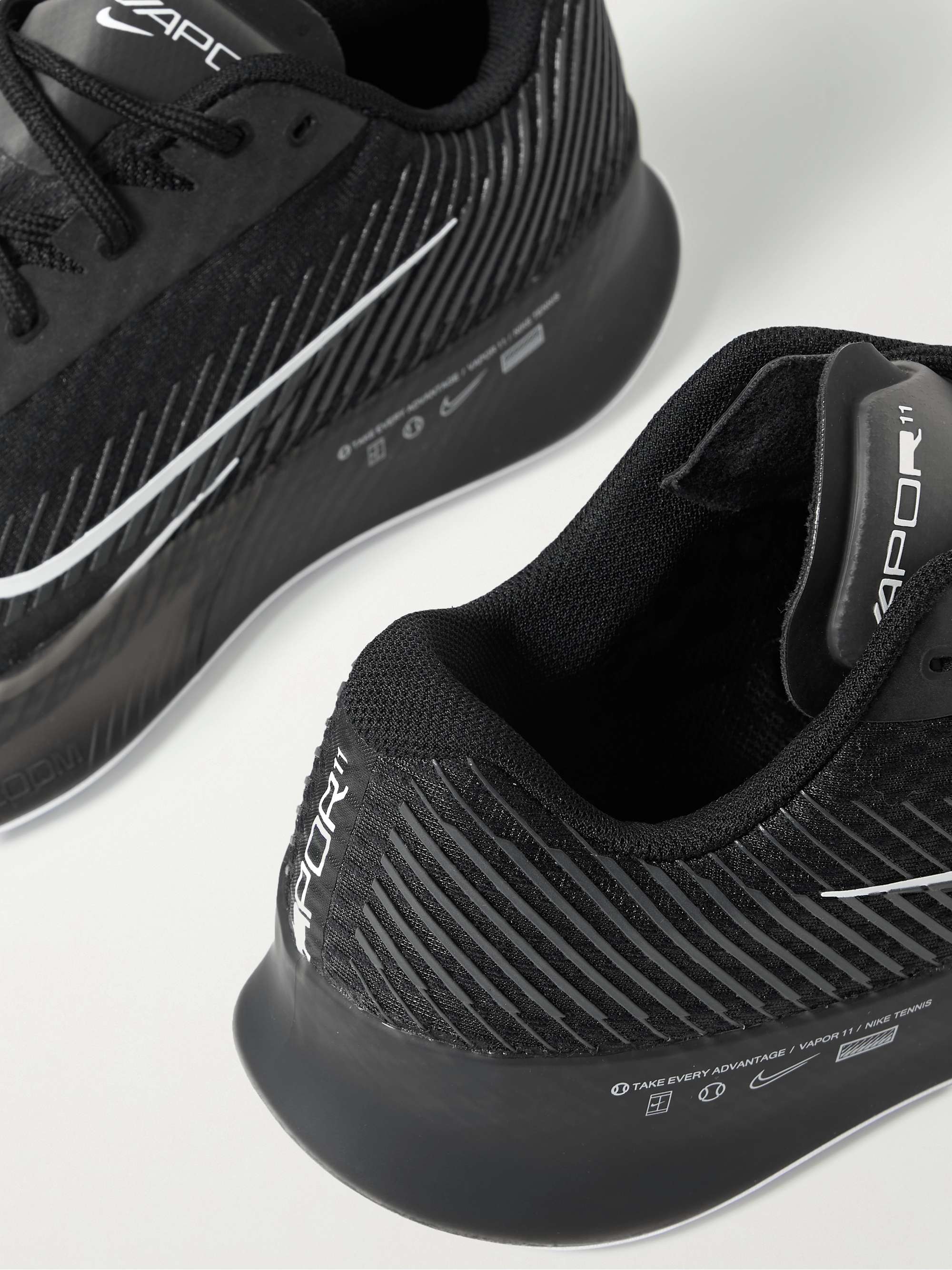NIKE TENNIS Air Zoom Vapor 11 Rubber-Trimmed Mesh Tennis Sneakers for Men |  MR PORTER