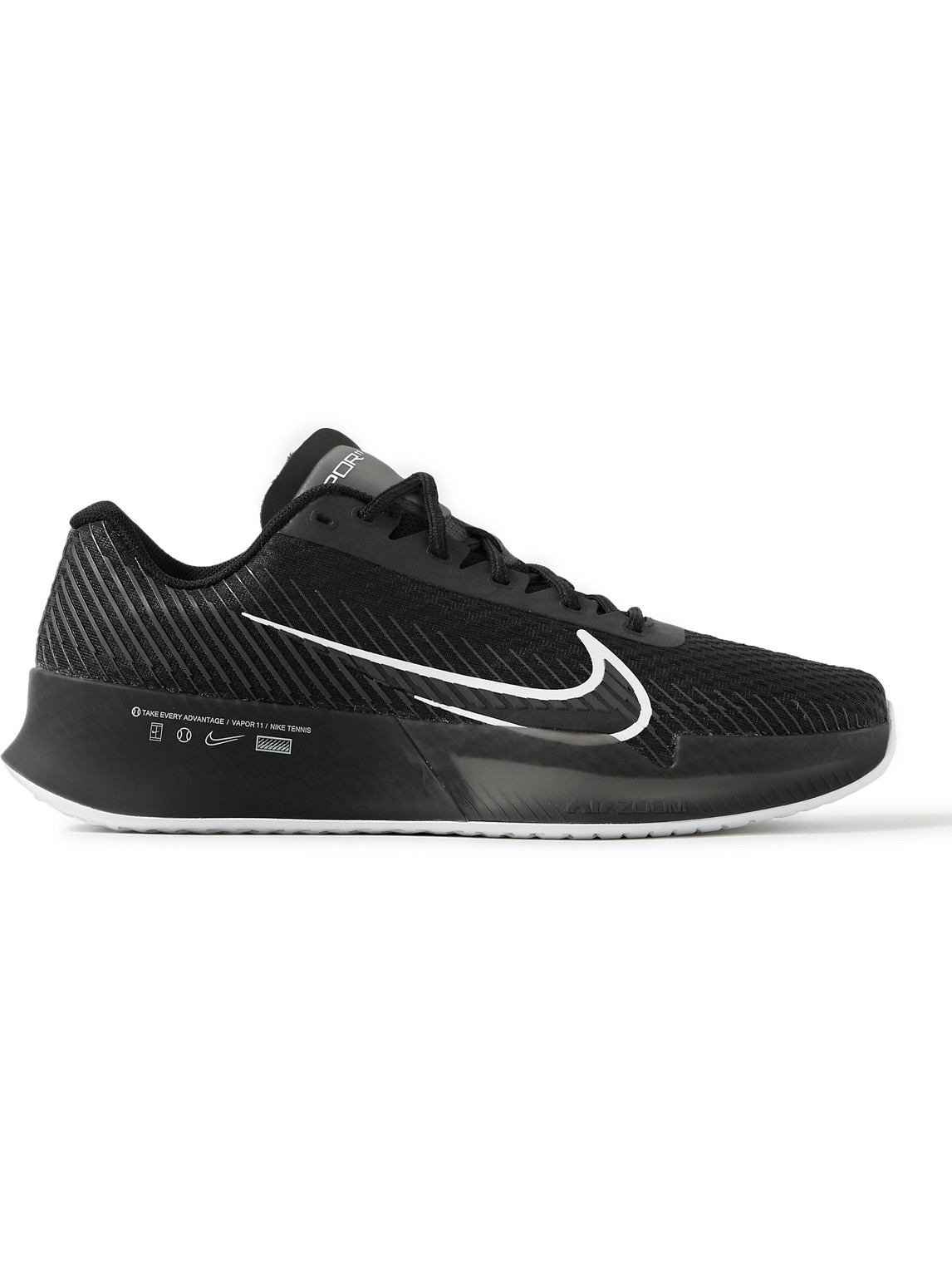 Nike Tennis Air Zoom Vapor 11 Rubber-Trimmed Mesh Tennis Sneakers | Smart  Closet