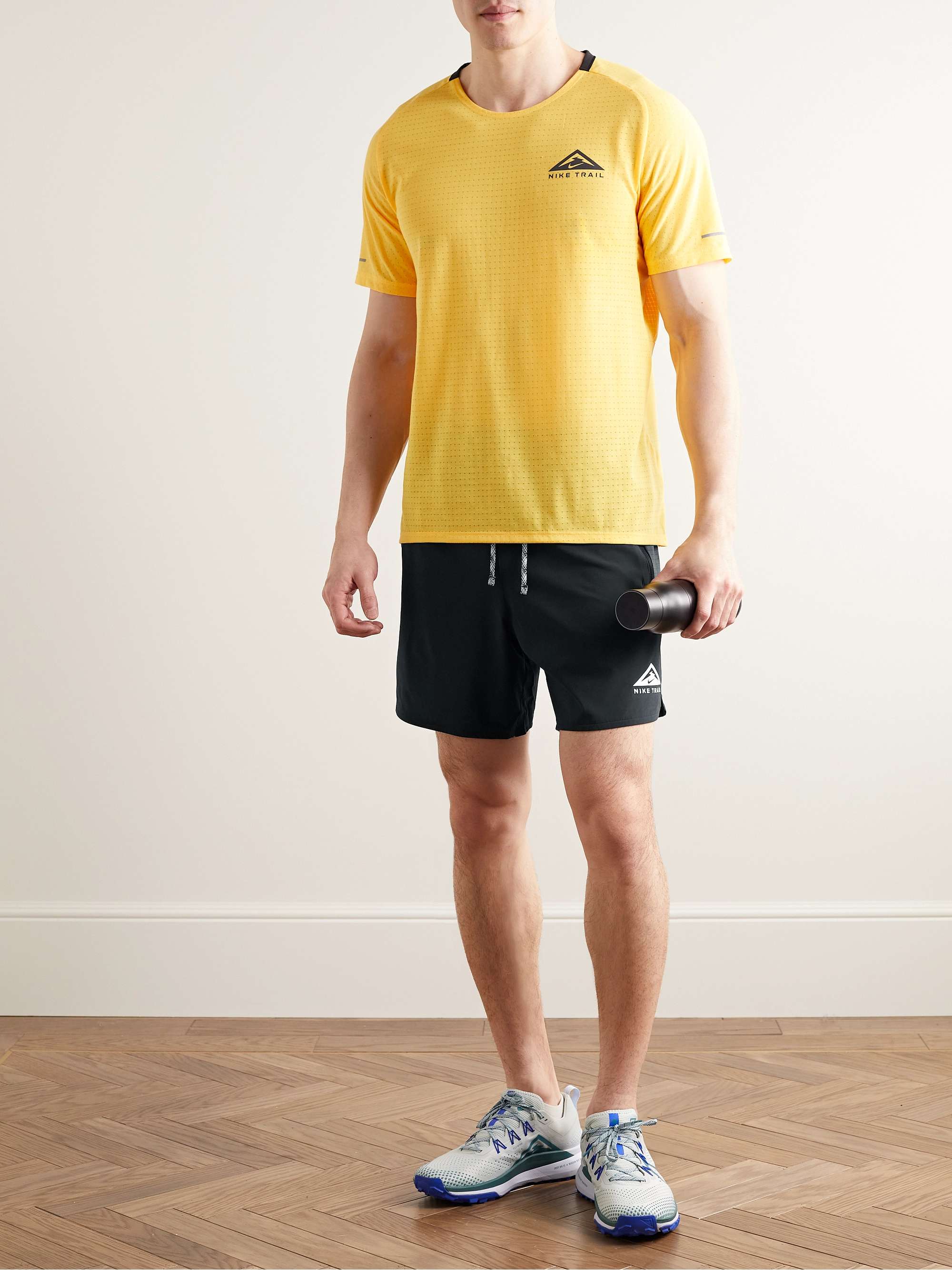 NIKE RUNNING Trail Second Sunrise Straight-Leg Dri-FIT Drawstring Shorts  for Men | MR PORTER