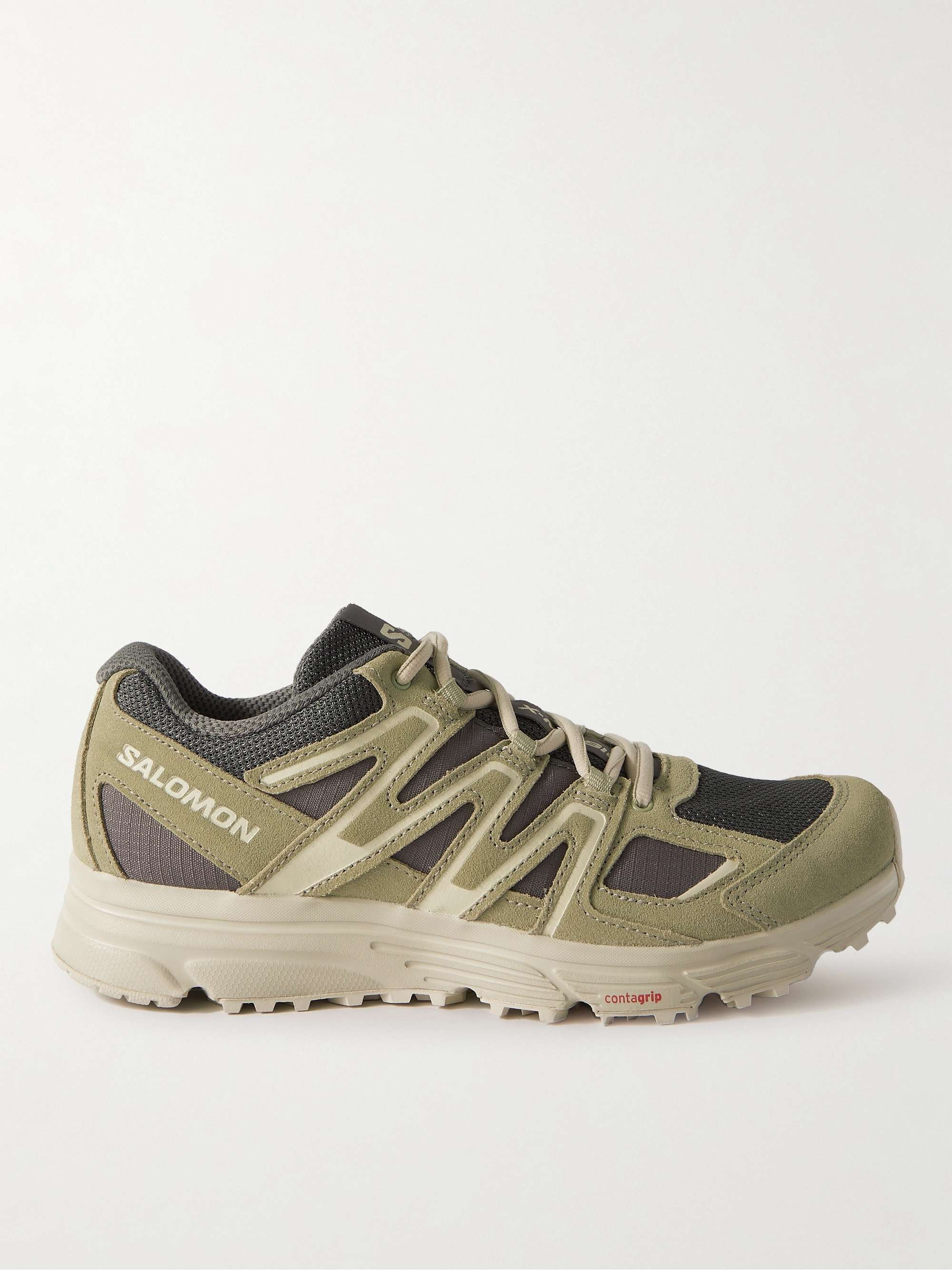SALOMON X-Mission 4 Suede, Ripstop and Mesh Sneakers | MR PORTER