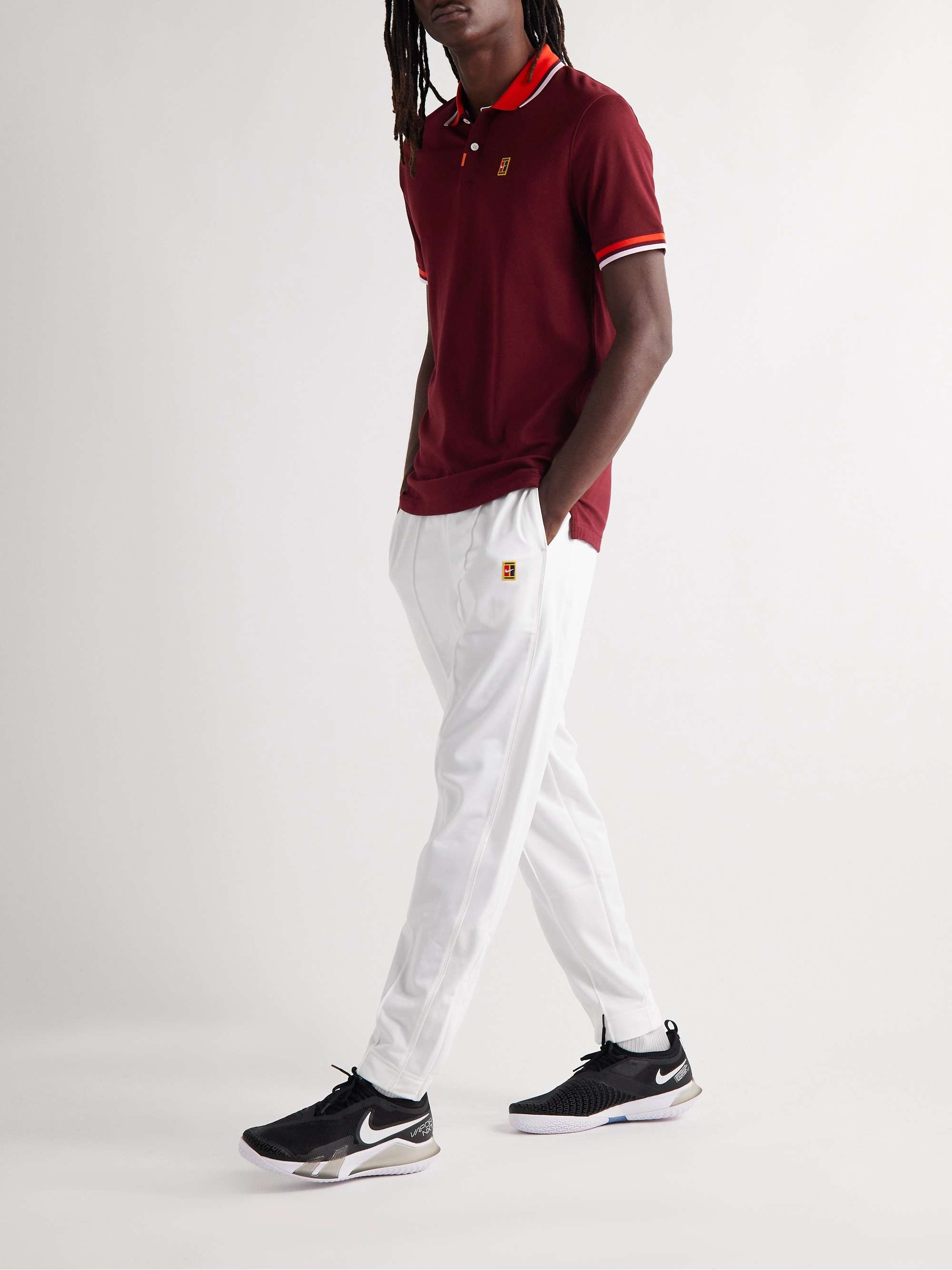 Red Slim-Fit Colour-Block Dri-FIT Piqué Tennis Polo Shirt | NIKE TENNIS |  MR PORTER