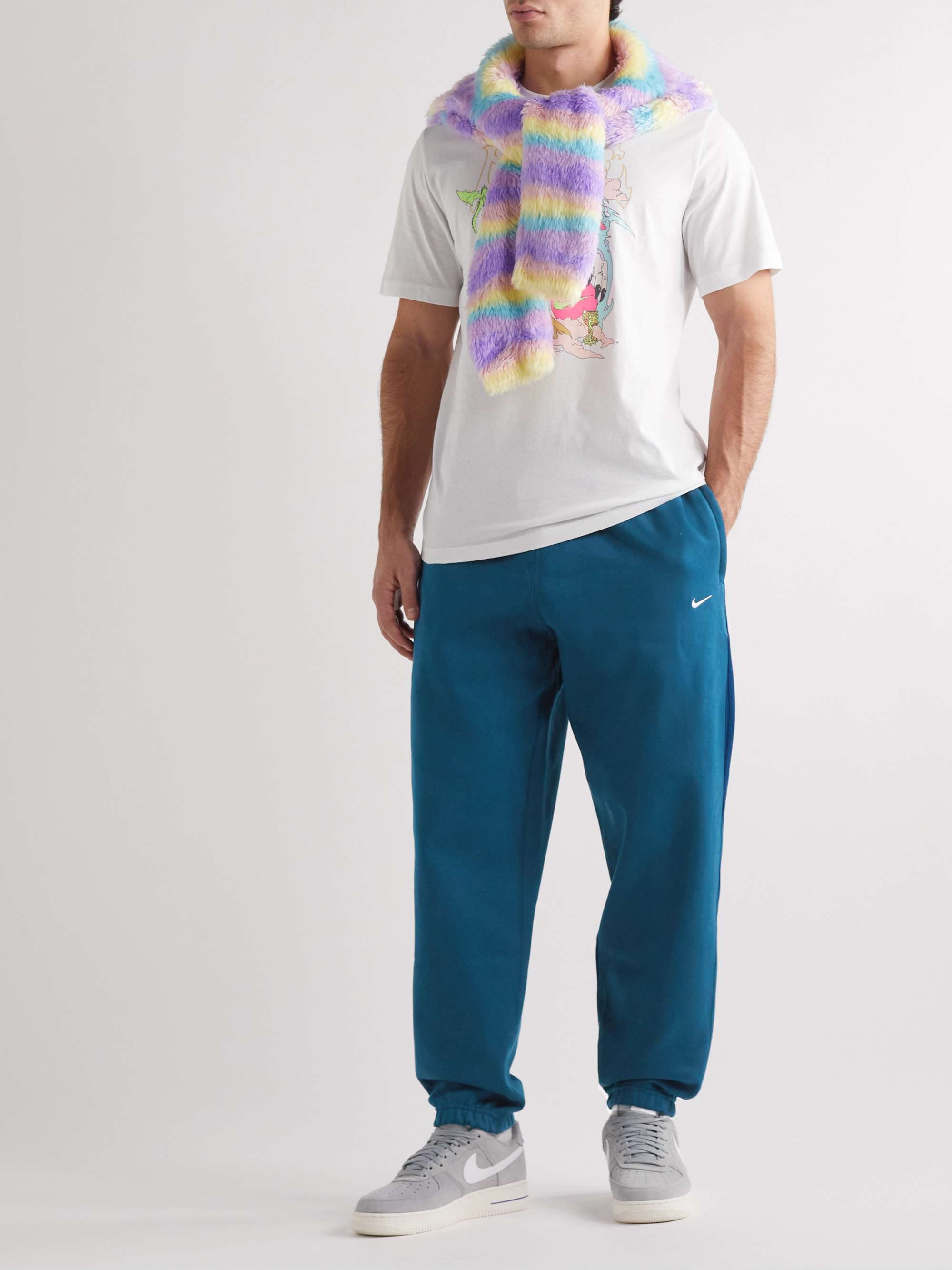 NIKE NRG Tapered Logo-Embroidered Cotton-Jersey Sweatpant | MR PORTER