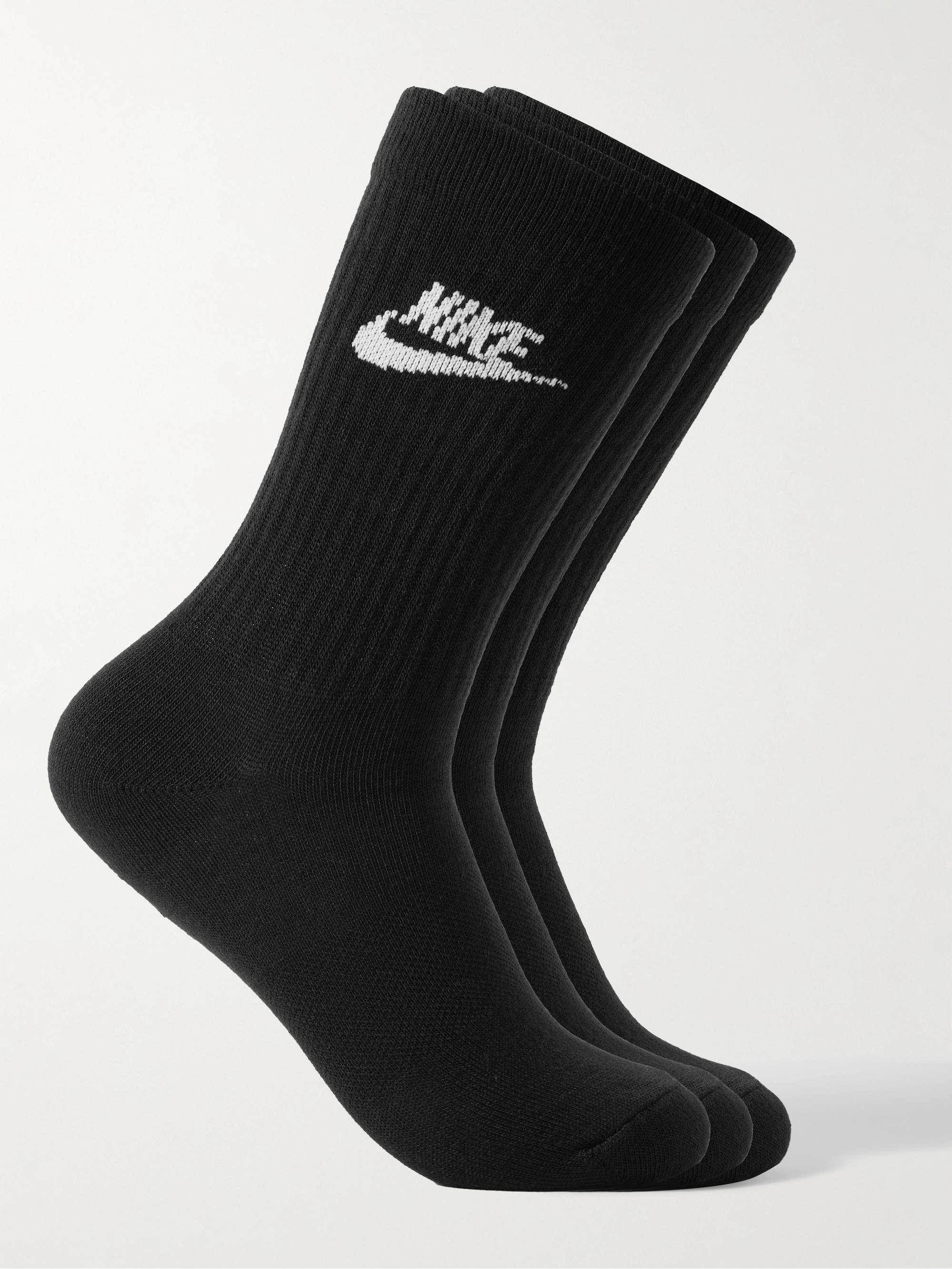 NIKE Three-Pack Nike Sportswear Everyday Essential Recycled Dri-FIT Socks |  MR PORTER