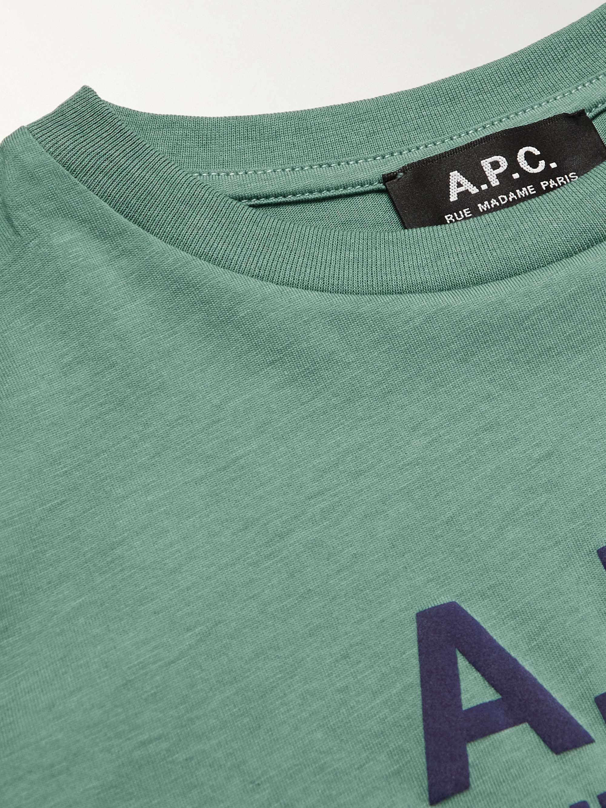 A.P.C KIDS Abel Logo-Print Cotton-Jersey T-Shirt | MR PORTER
