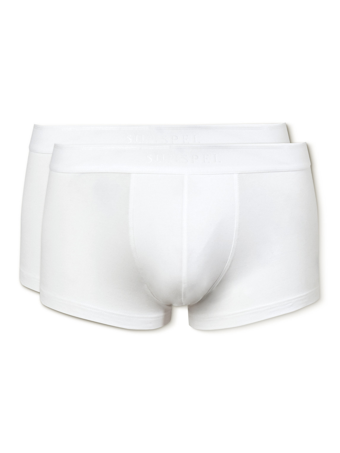 Sunspel Two-pack Stretch-cotton Boxer Briefs In White | ModeSens