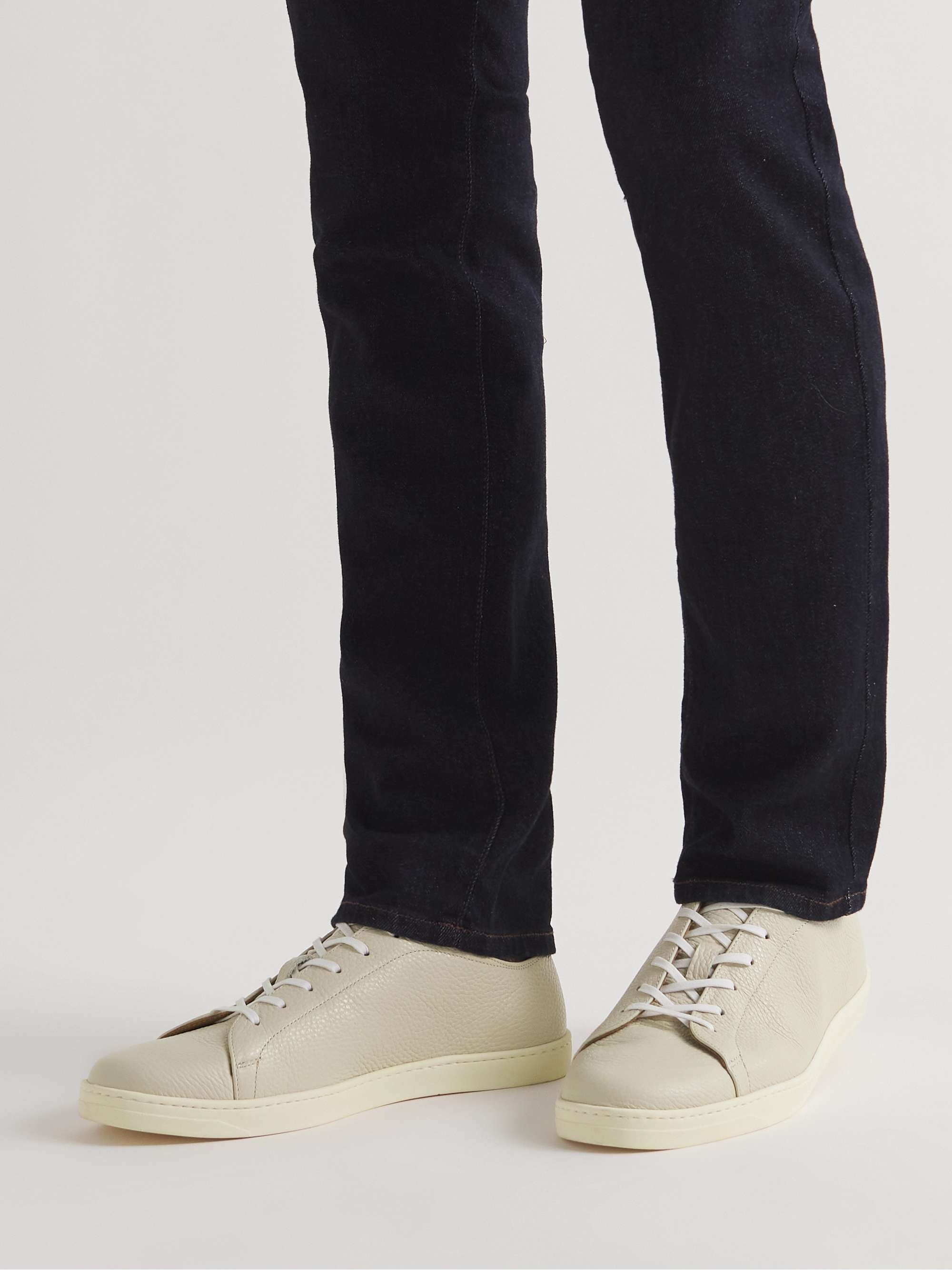GEORGE CLEVERLEY Full-Grain Leather Sneakers for Men | MR PORTER