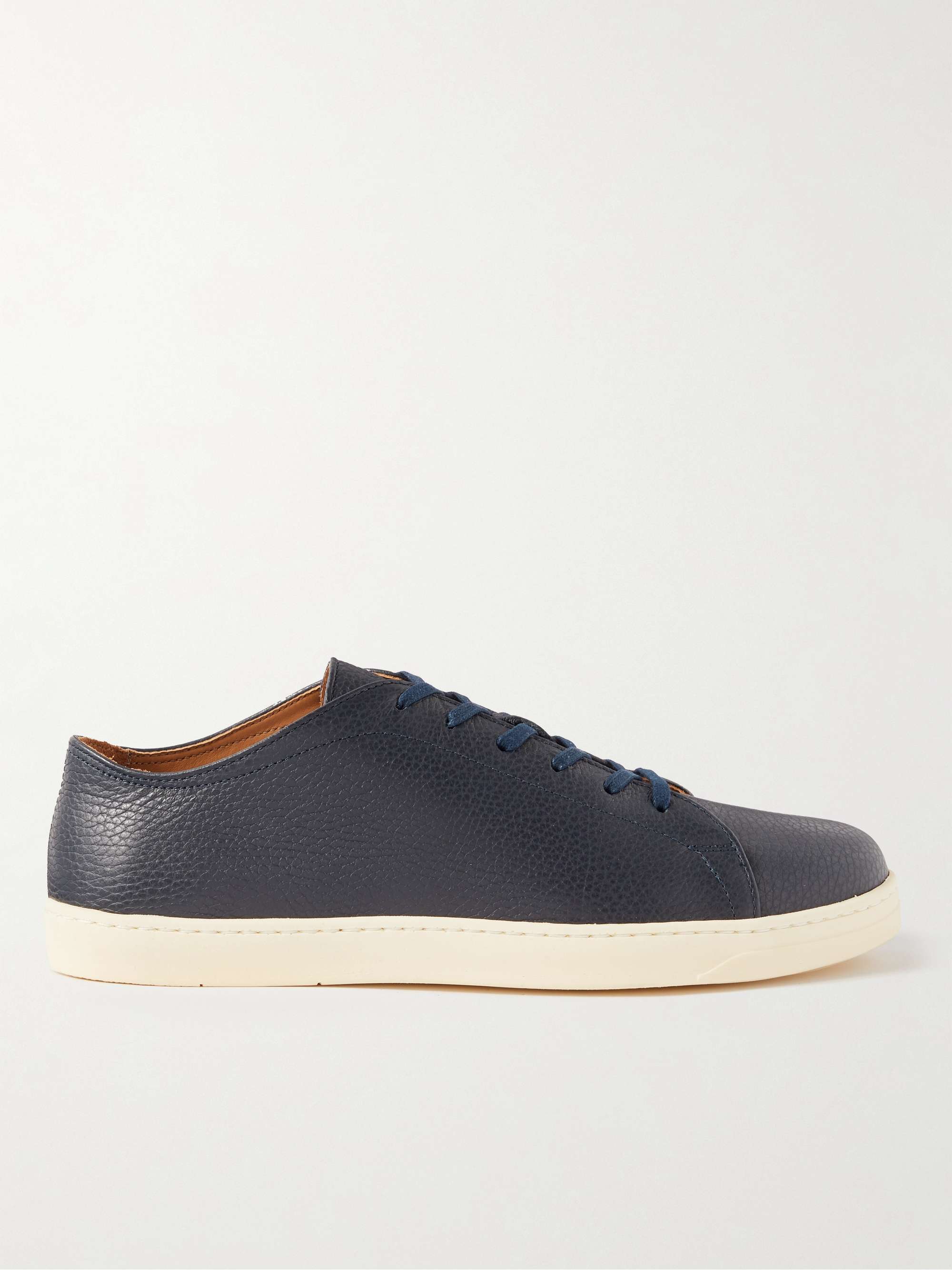 GEORGE CLEVERLEY Full-Grain Leather Sneakers | MR PORTER