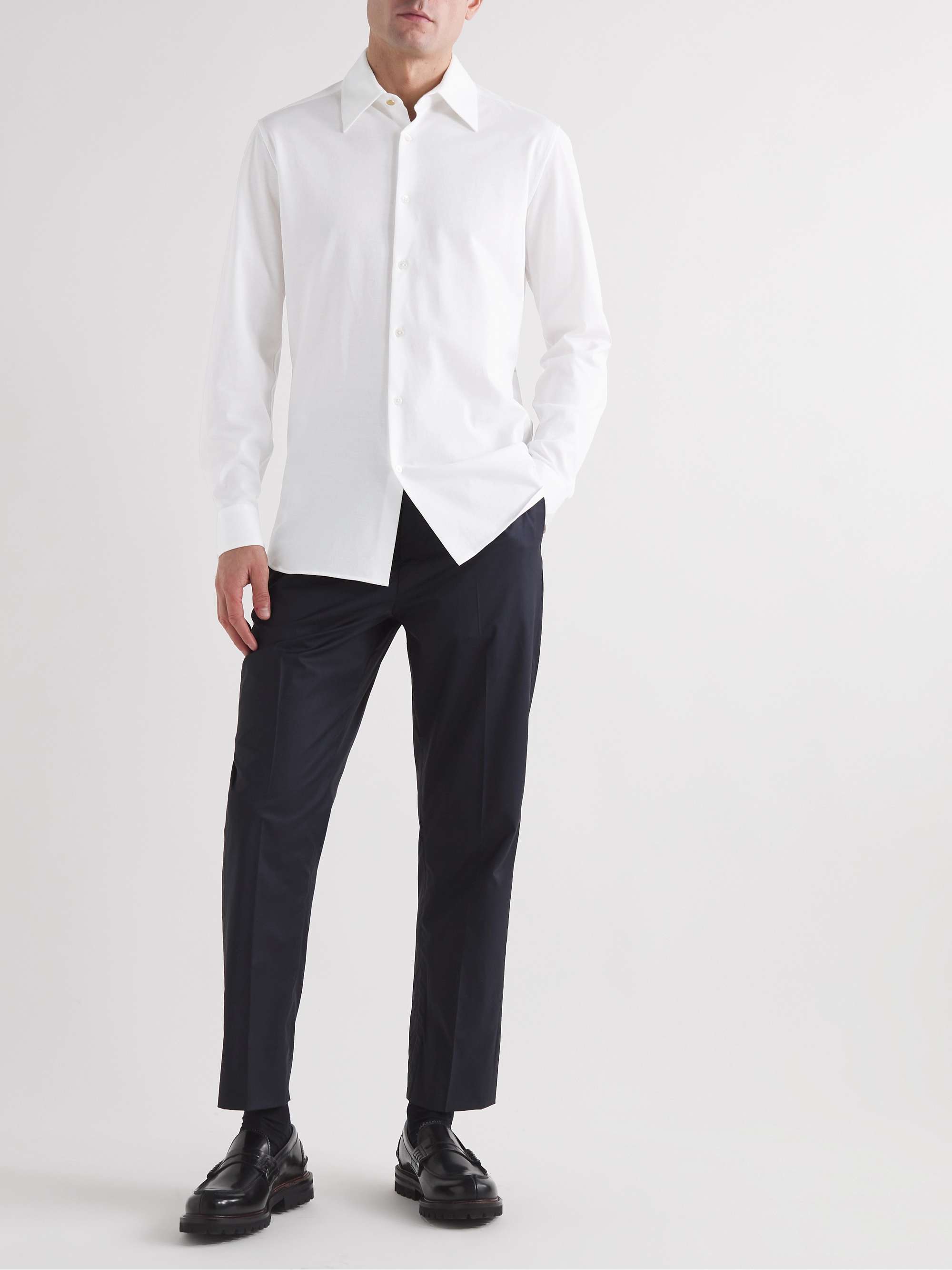DUNHILL Cotton-Piqué Shirt for Men | MR PORTER