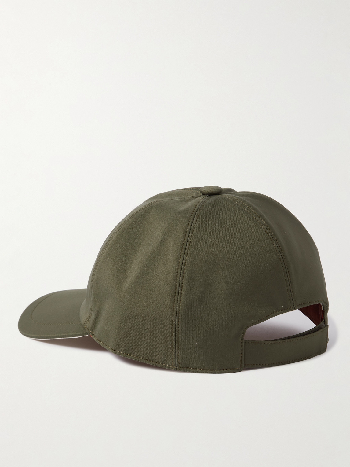 Shop Loro Piana Baby Logo-embroidered Storm System® Baseball Cap In Green