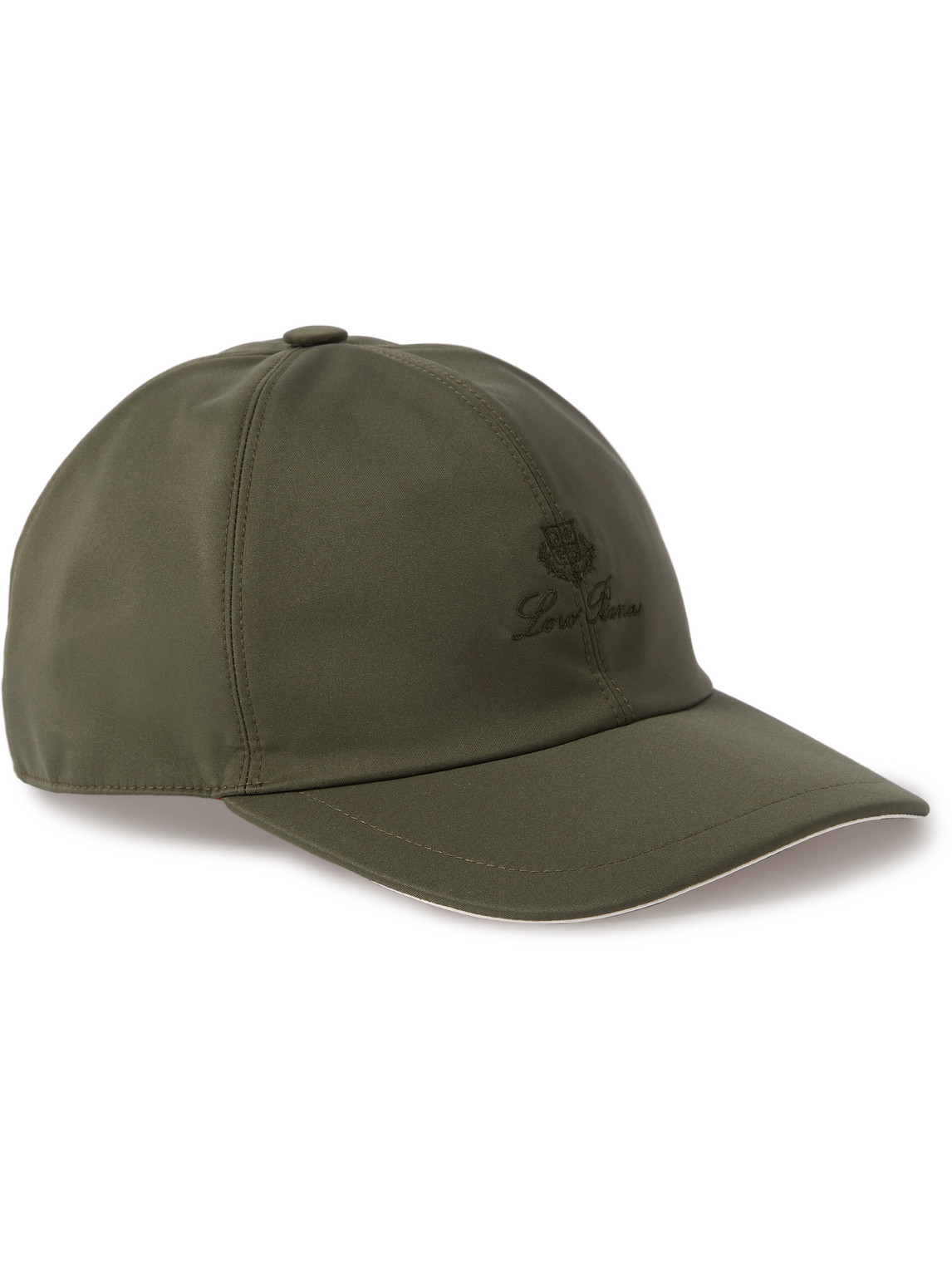 Loro Piana Baby Logo-embroidered Storm System® Baseball Cap In Green