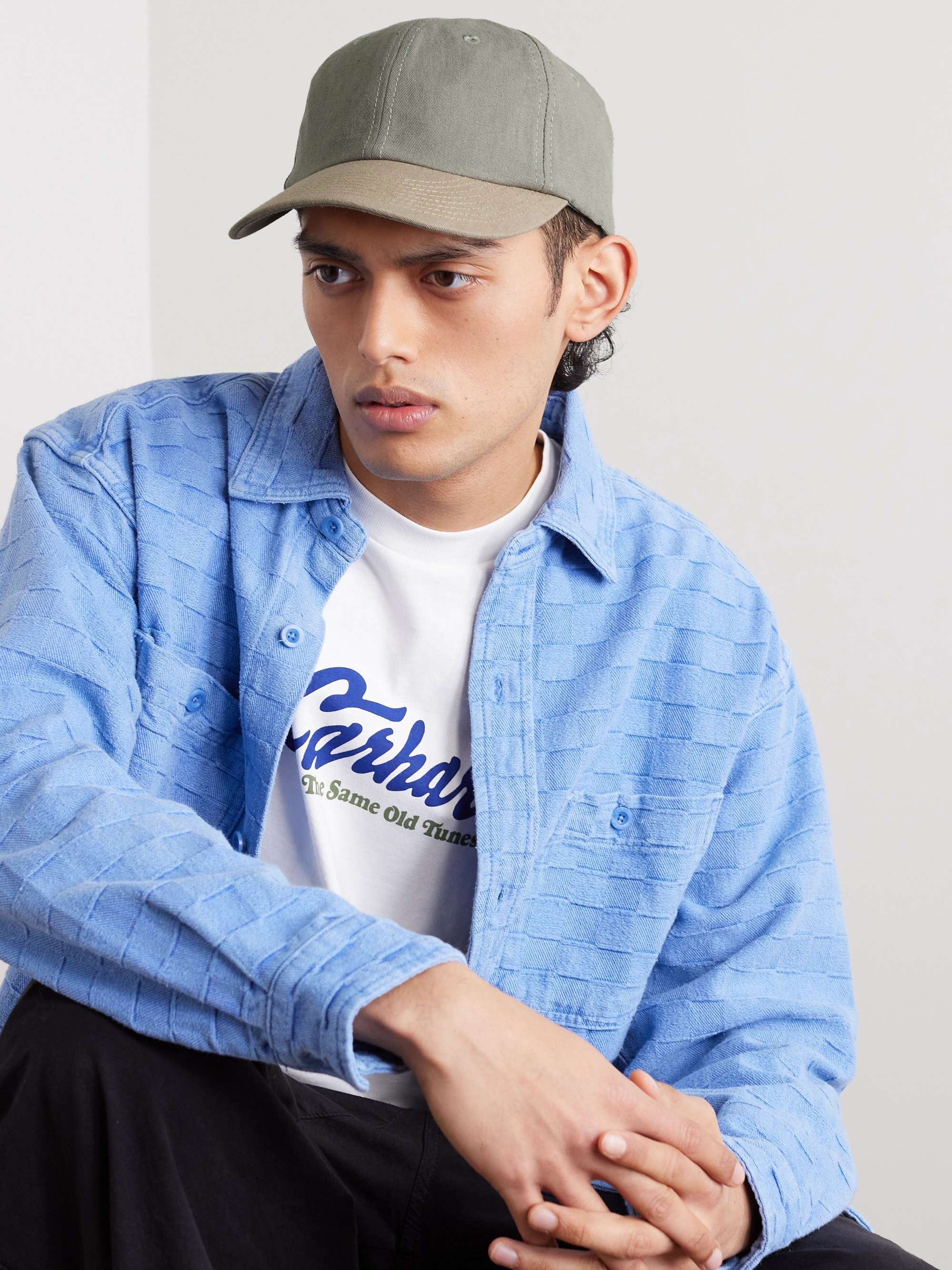 GENERAL ADMISSION Two-Tone Linen and Cotton-Blend Baseball Cap | MR PORTER
